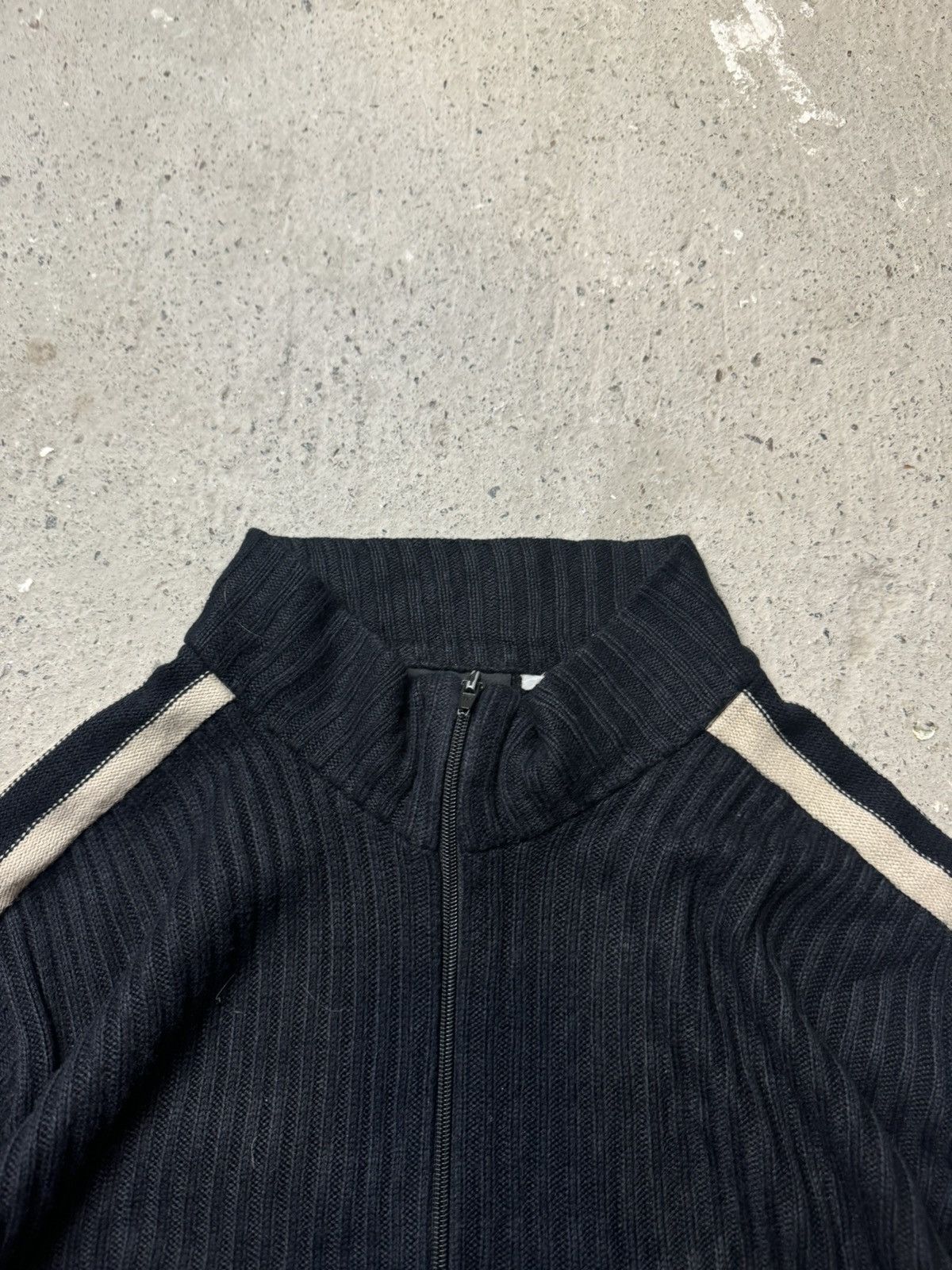 Vintage Vintage Y2K Trakker Knitted Strips Owens Style Zip Up Hoodie Size US M / EU 48-50 / 2 - 4 Thumbnail
