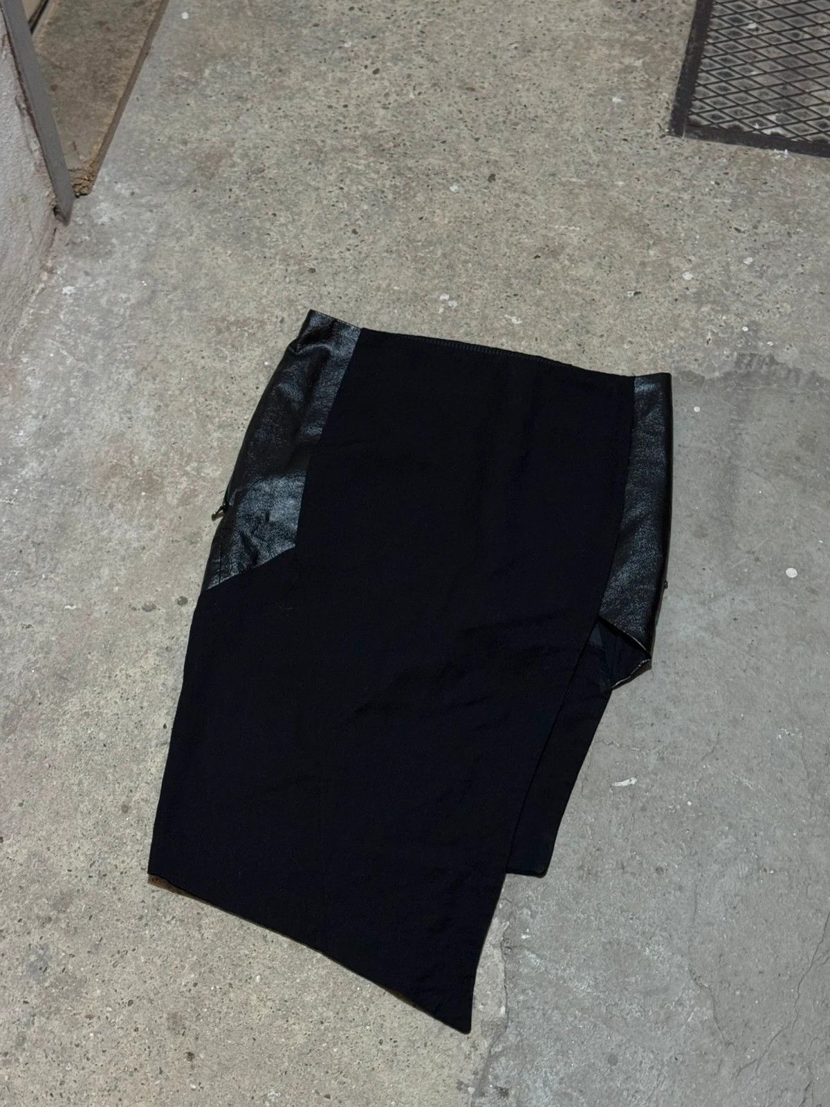 Other Alessandra marchi leather wool skirt Size 28" / US 6 / IT 42 - 6 Thumbnail