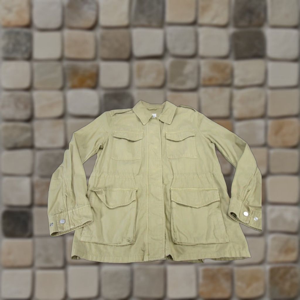 Gap Gap Jacket Womens Small Beige Oversized Cotton Military Size S / US 4 / IT 40 - 1 Thumbnail