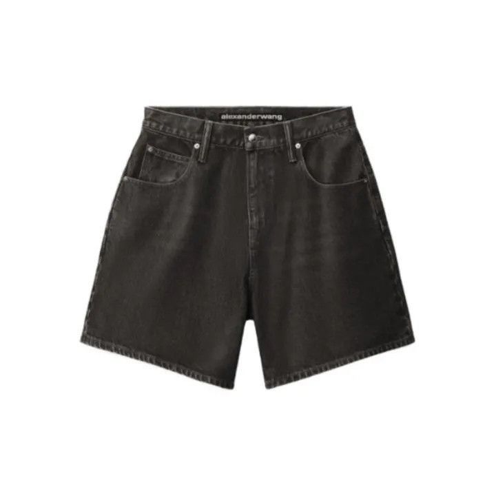 Alexander Wang Alexander Wang High-Waisted Denim Shorts for Women - Size 24" / US 00 / IT 34 - 2 Thumbnail