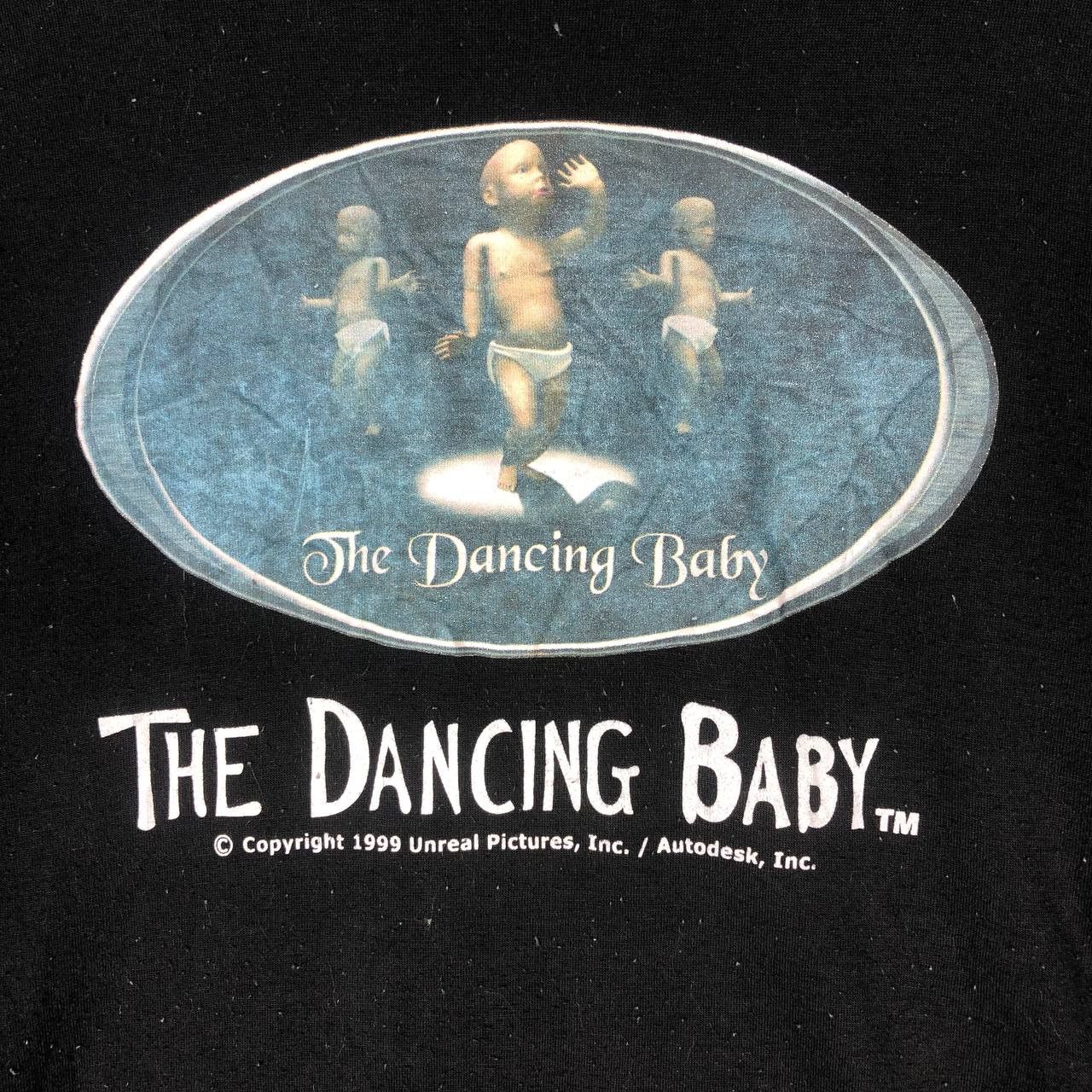 Band Tees × Vintage Vintage The Dancing Baby 1999 Unreal Picture L/S T-Shirt Size US M / EU 48-50 / 2 - 5 Thumbnail