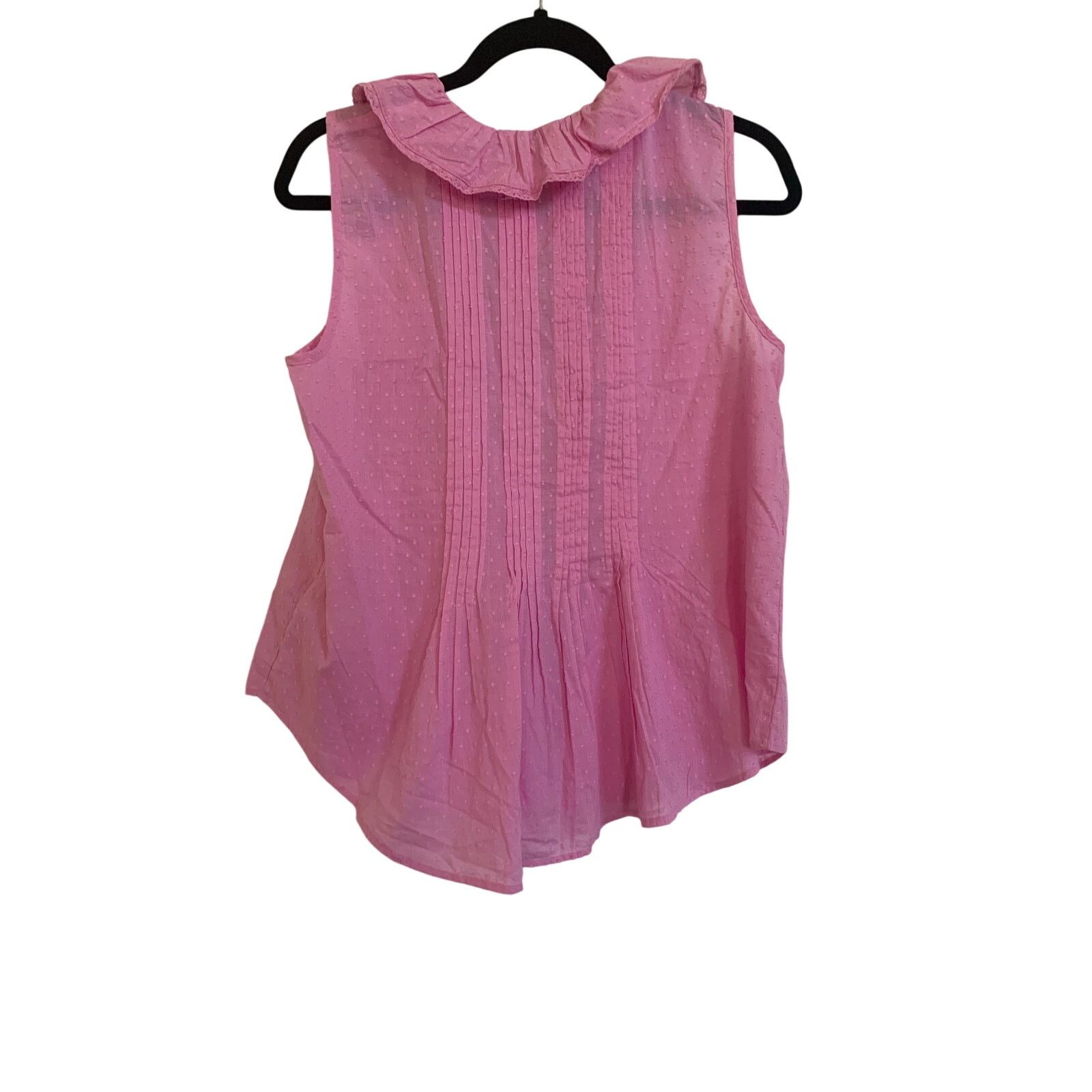 Anthropologie NWT Anthropologie Sleeveless Pintuck Ruffle Blouse Size M / US 6-8 / IT 42-44 - 5 Thumbnail