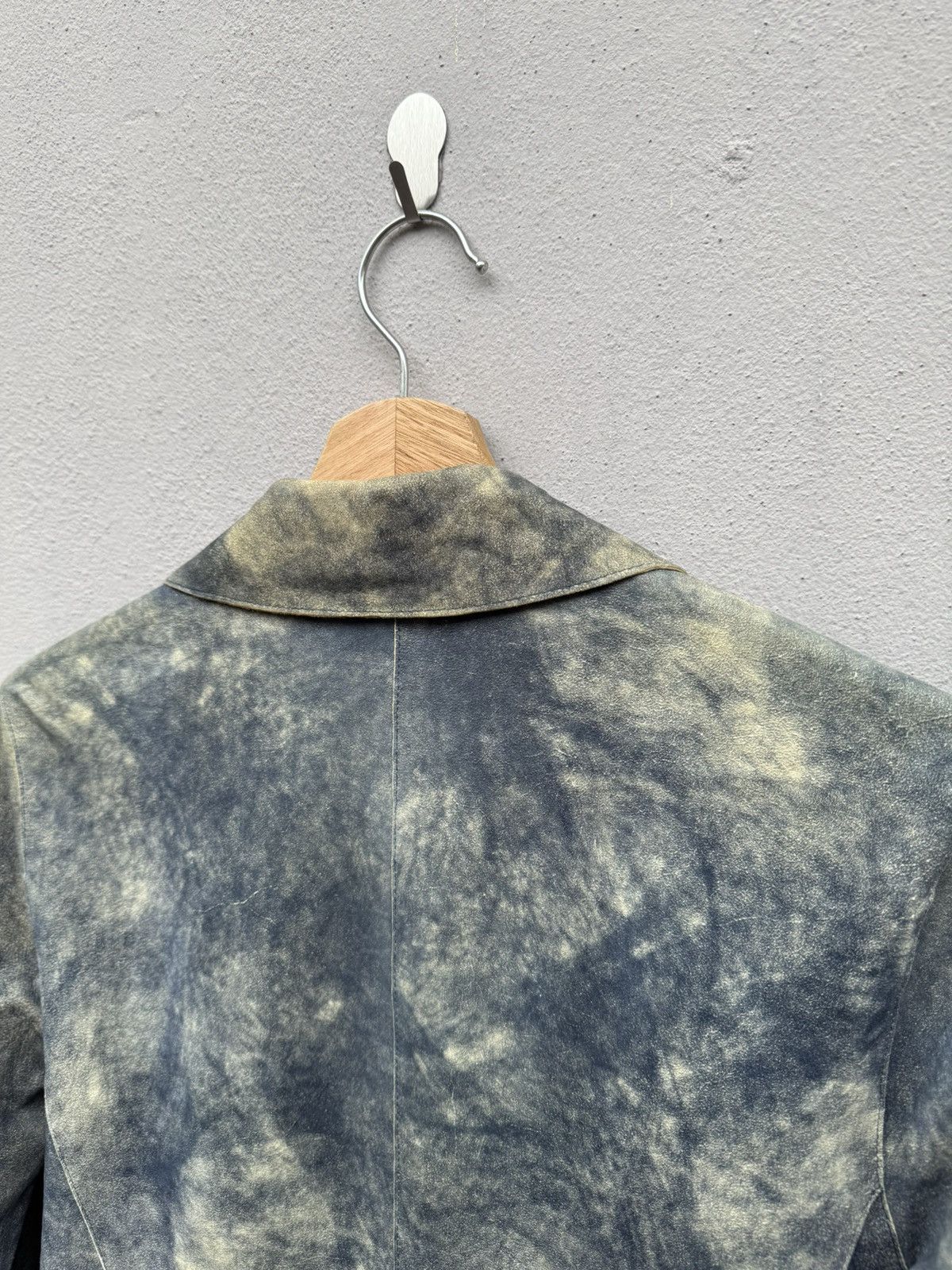 Japanese Brand 💥RARE💥 Corvo Bianco x Robrik Donna Lamb Skin Abstract Jacket Size S / US 4 / IT 40 - 15 Thumbnail