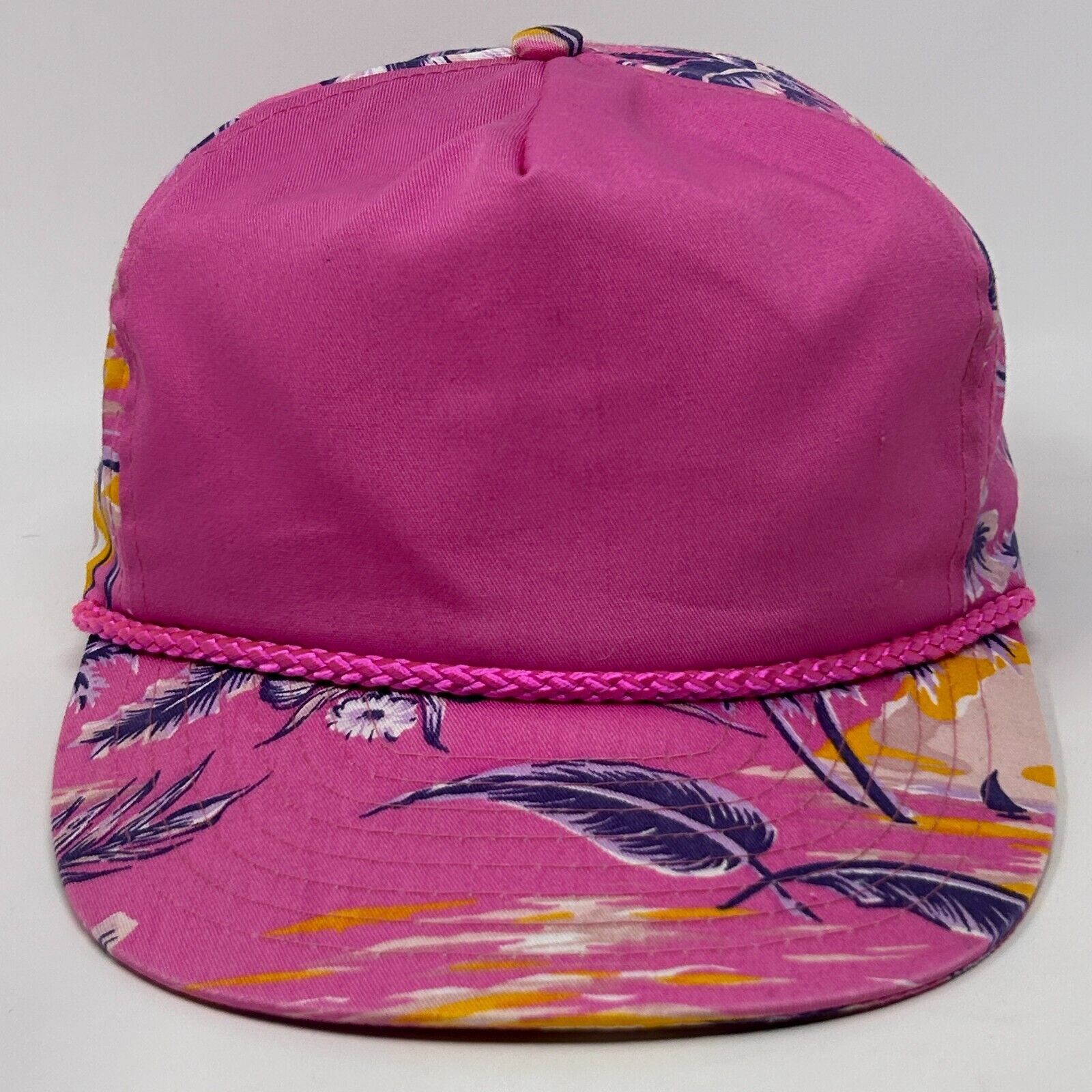 Nissan Vintage Blank Hawaiian Hat Baseball Cap Floral Hawaii Rope Size ONE SIZE - 1 Thumbnail