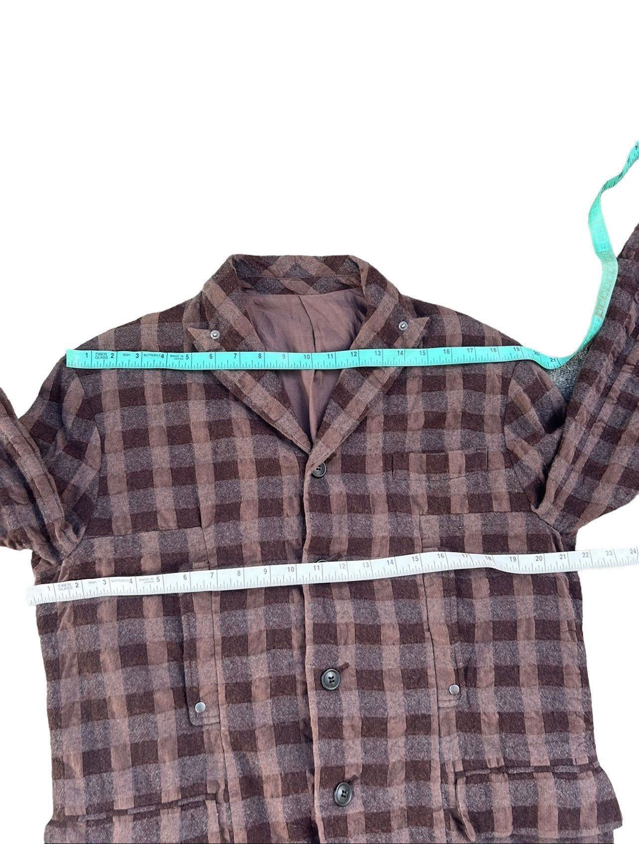 PPFM Vintage PPFM Seersucker Checks Wool Tactical Coat Jacket Size US M / EU 48-50 / 2 - 4 Thumbnail
