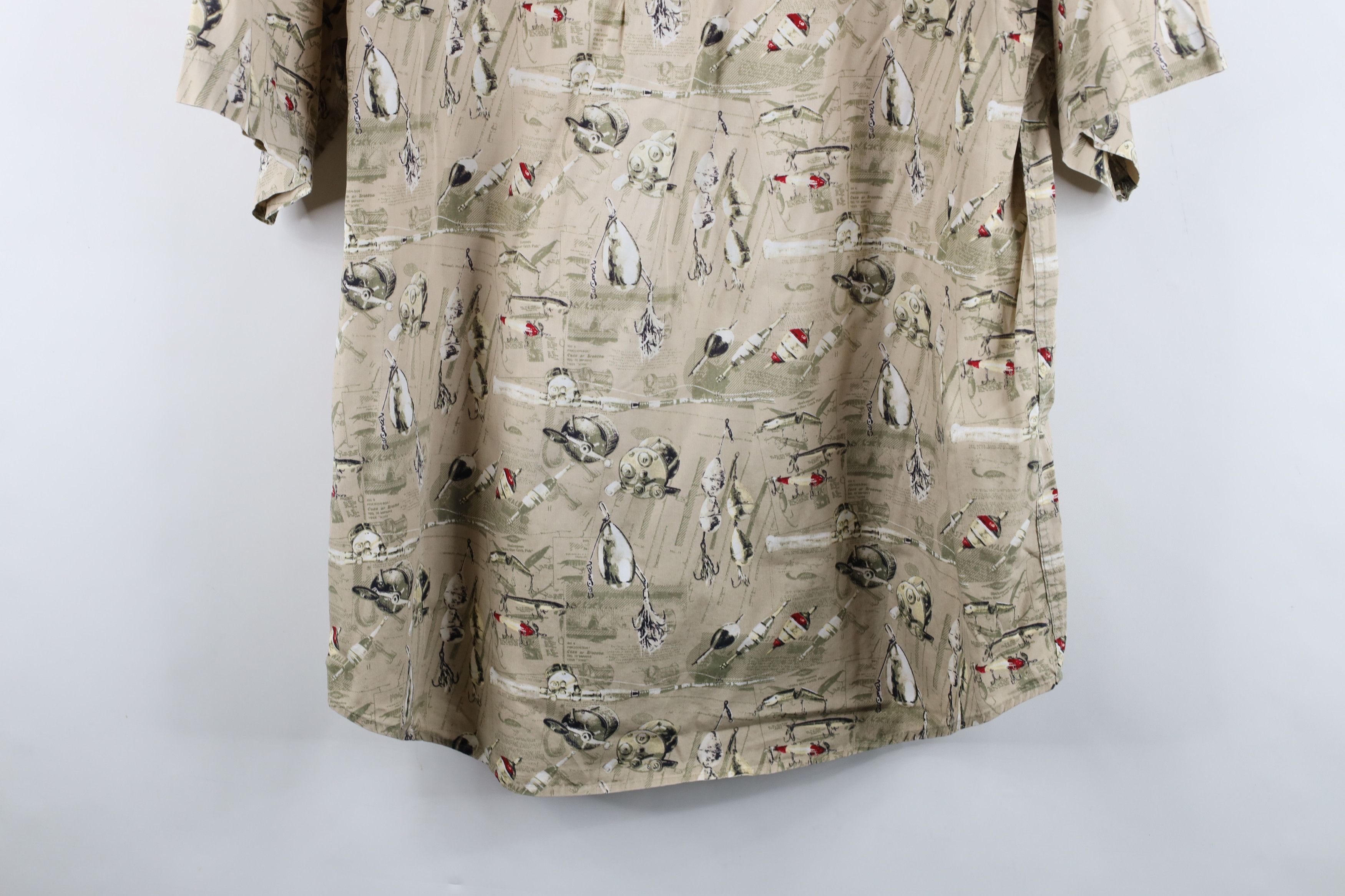 Vintage Vintage Streetwear Fishing All Over Print Button Down Shirt Size US L / EU 52-54 / 3 - 10 Thumbnail