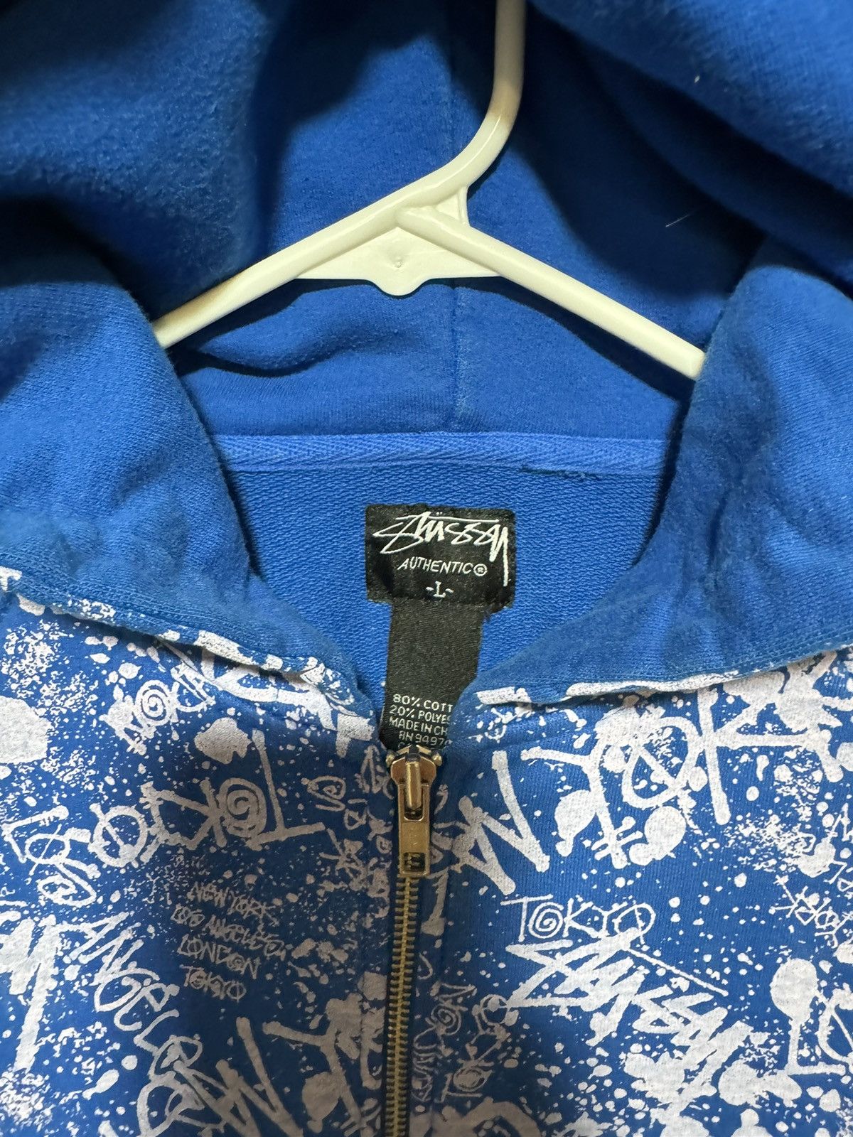 Stussy Stussy World Tour Full Zip Size US L / EU 52-54 / 3 - 3 Thumbnail