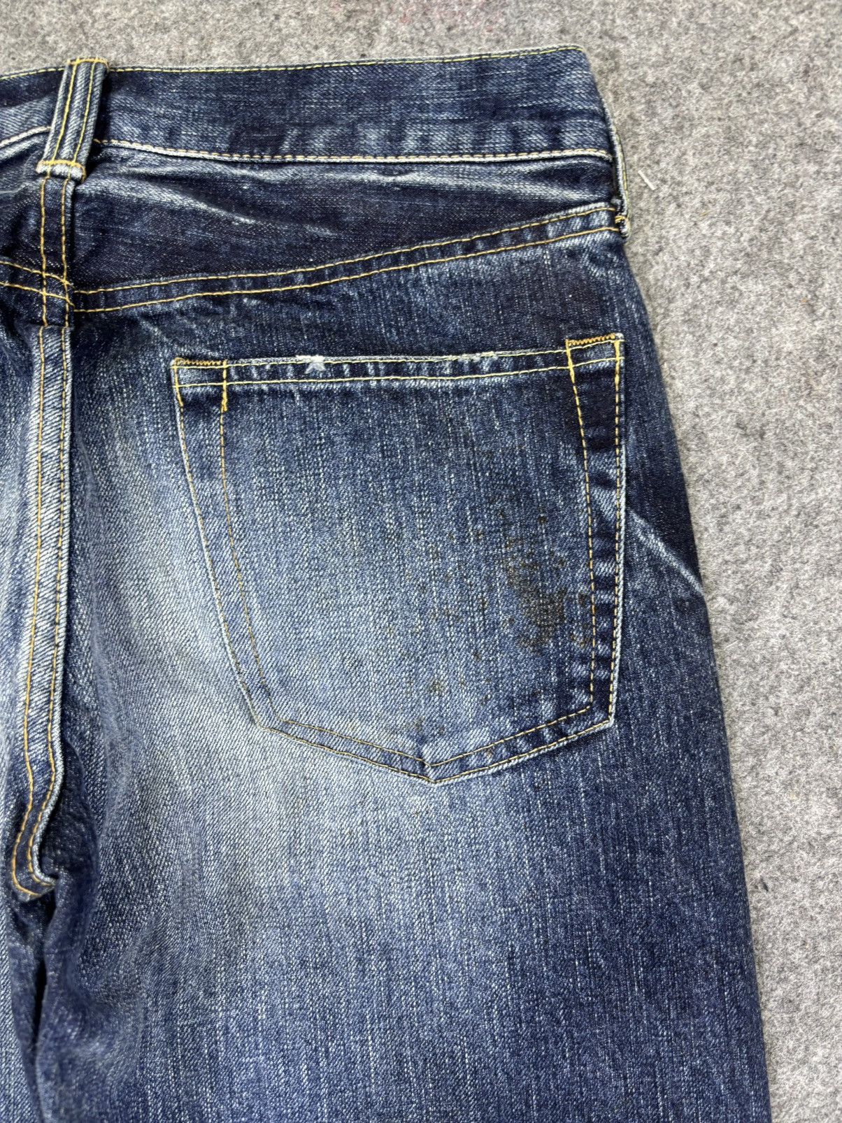 Eternal 💥Raw Sturdy Denim💥Vtg Eternal Insane Fades Denim F971 Size US 29 - 14 Thumbnail