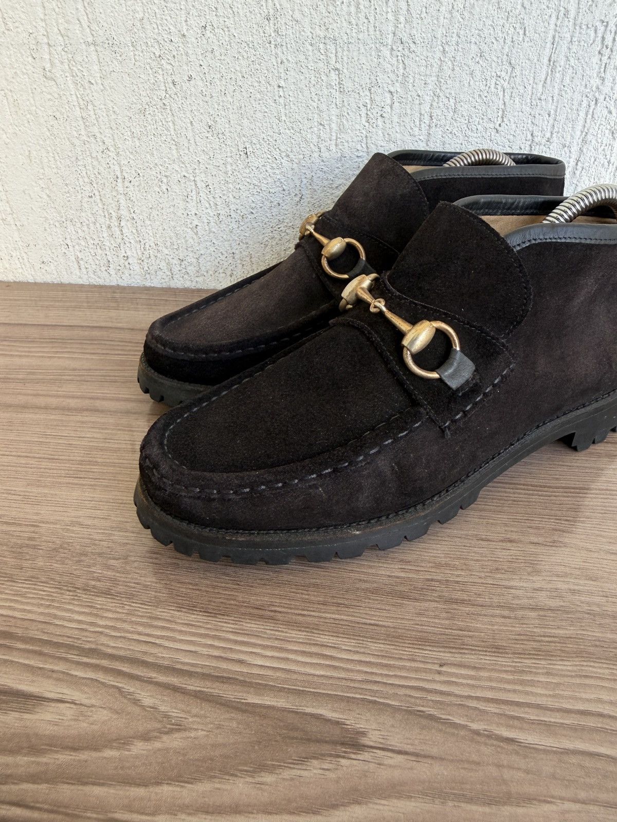 Gucci Horsebit lug sole ankle boots Size US 6 / EU 39 - 3 Thumbnail