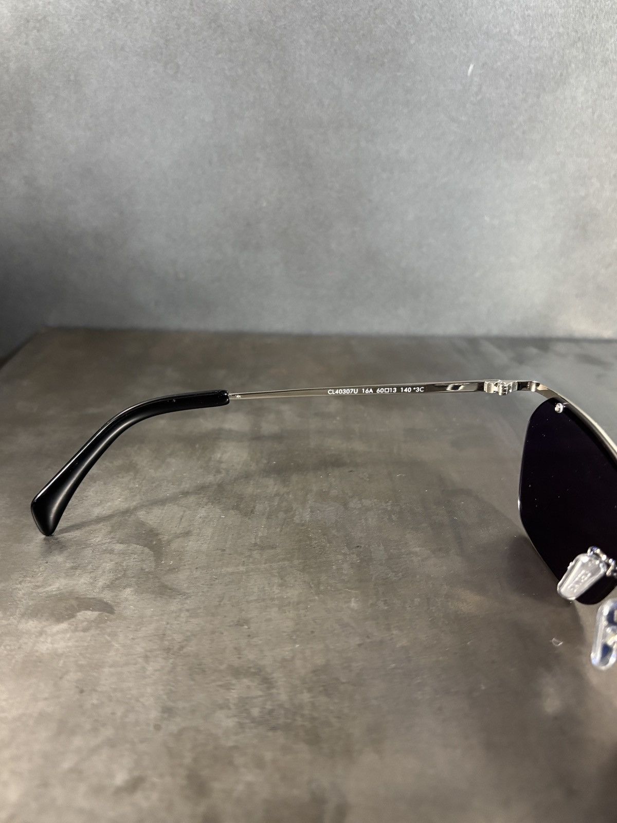 Vintage Metal Half Rim Sunglasses Celine Style Designer CL 40307U Size ONE SIZE - 13 Thumbnail