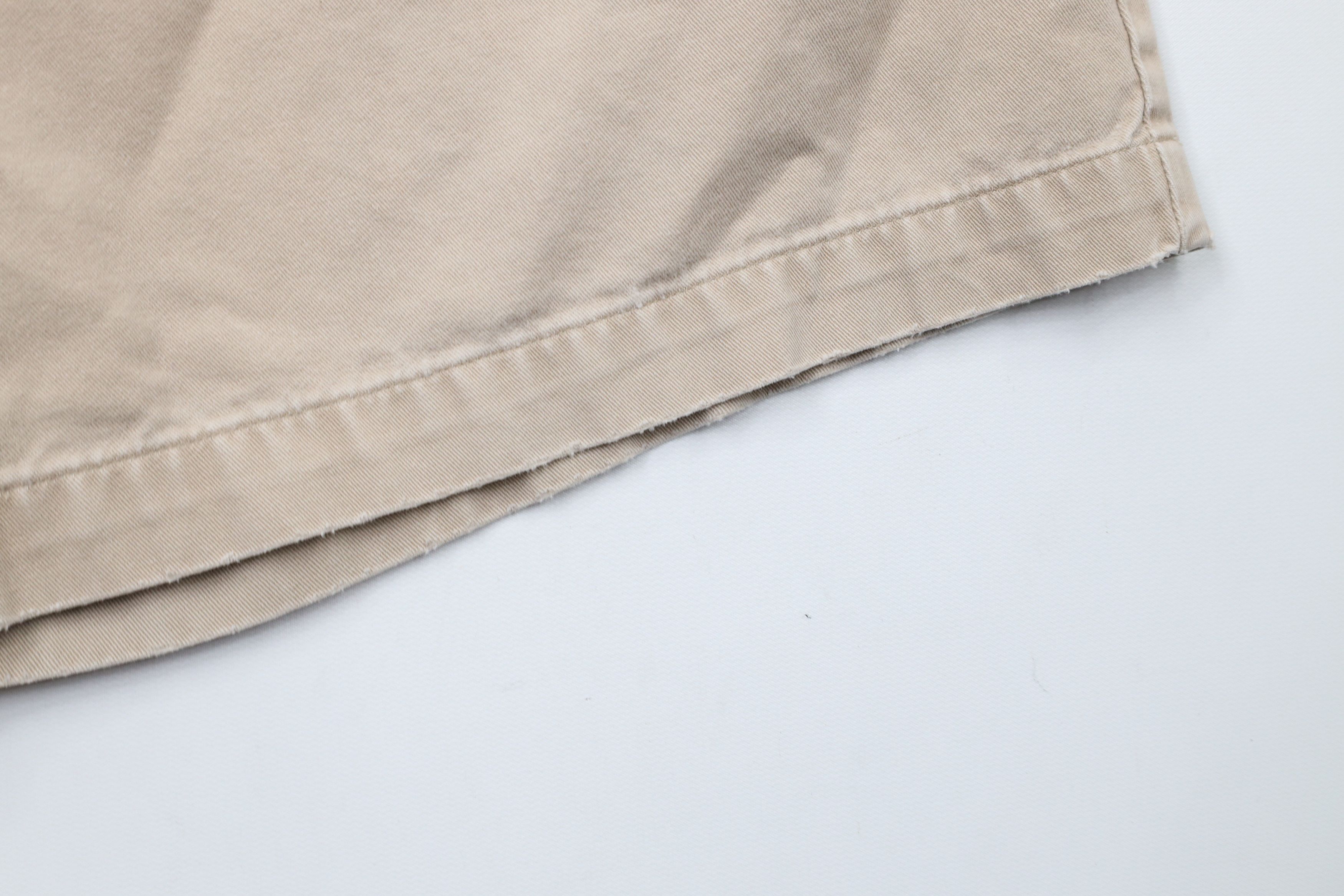 Ralph Lauren × Vintage Vintage 90s Ralph Lauren Above Knee Chino Shorts Beige Size US 32 / EU 48 - 6 Thumbnail
