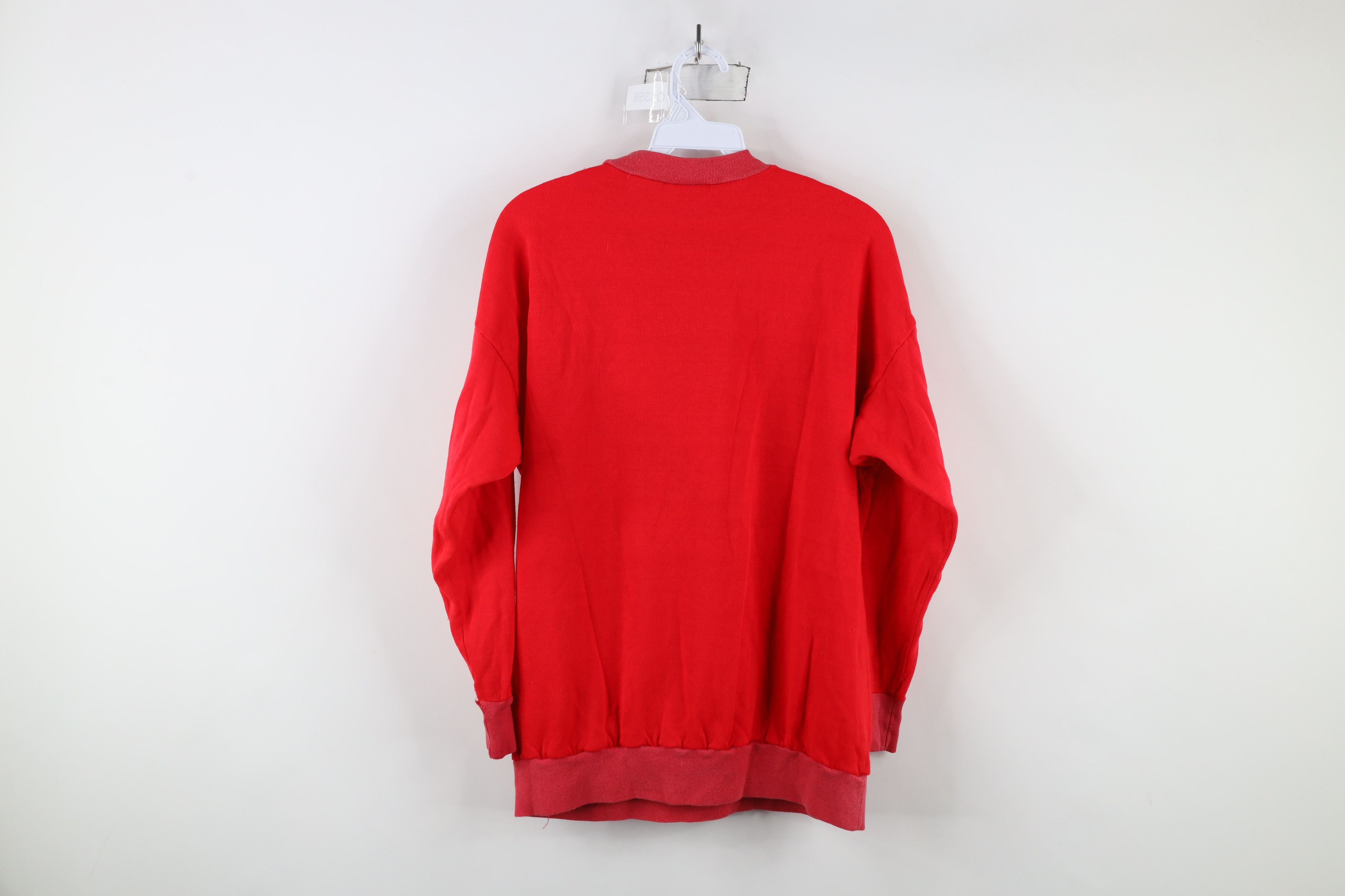 Vintage Vintage 90s Christmas Santa All Over Print Sweatshirt USA Size L / US 10 / IT 46 - 14 Thumbnail