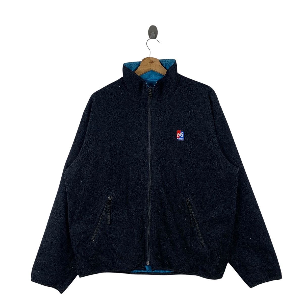 Vintage Vintage MILLET Outdoor Sportswear Reversible Zipper Jacket Size US M / EU 48-50 / 2 - 2 Thumbnail