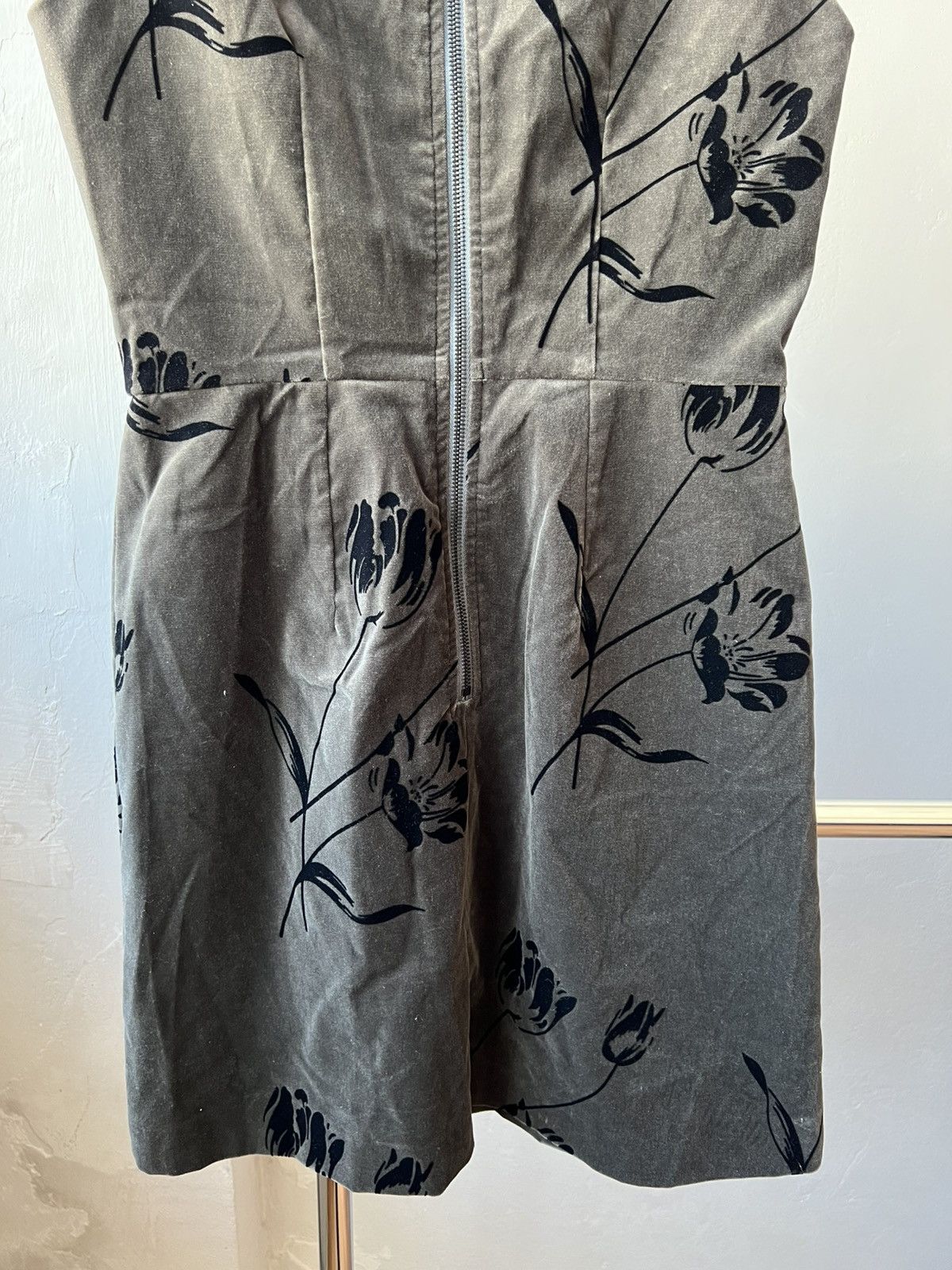 Max Mara SPORT MAX MARA CODE VELOUR FLOWERS ART WOMEN DRESS US 8 Size M / US 6-8 / IT 42-44 - 17 Thumbnail