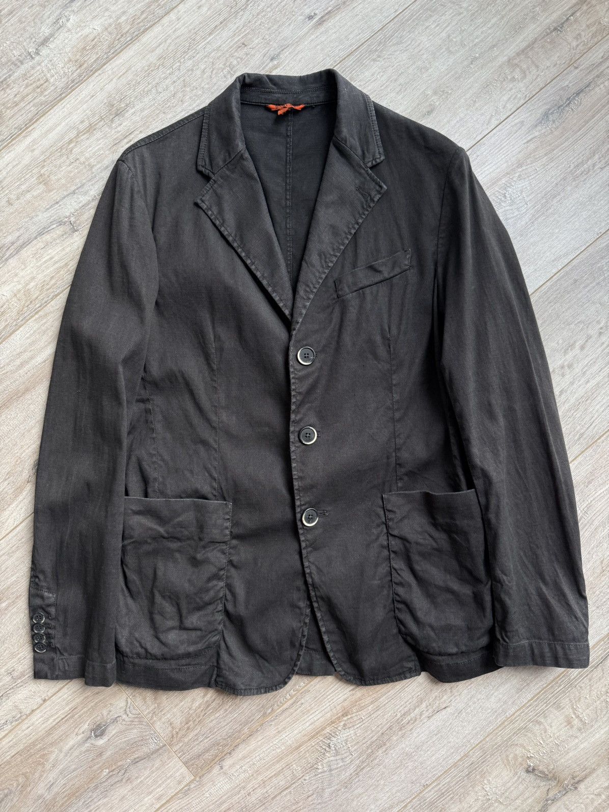 Barena Barena Venezia Garment-Dyed Linen blend twill Blazer Size 40R - 8 Thumbnail