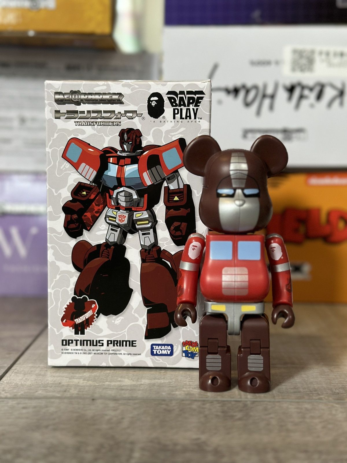 Bape × Medicom Bearbrick Bape x Medicom x Transformers Optimus Prime  Bearbrick 200% | Grailed