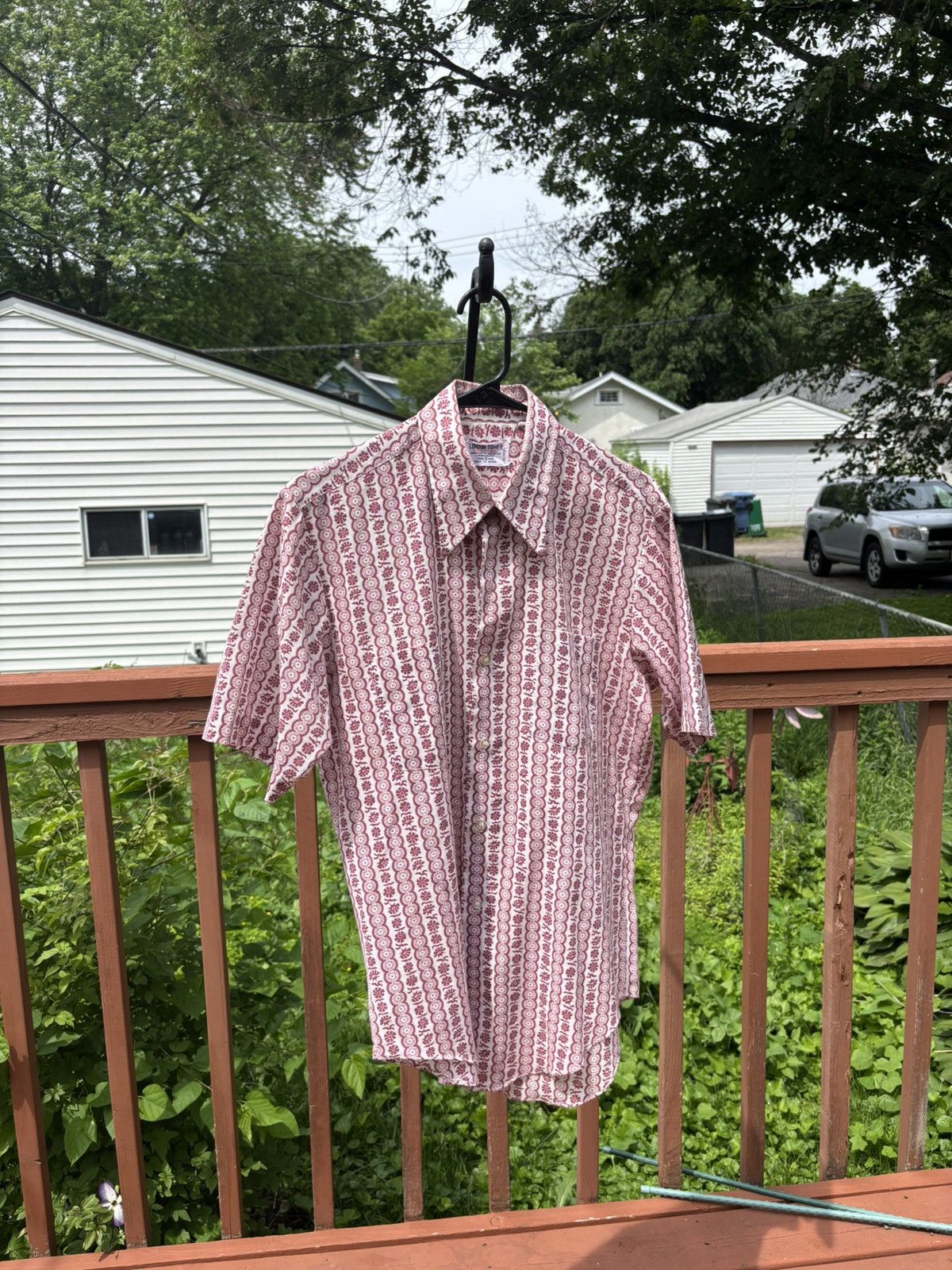 Vintage Red 1970’s button down Size US L / EU 52-54 / 3 - 1 Thumbnail