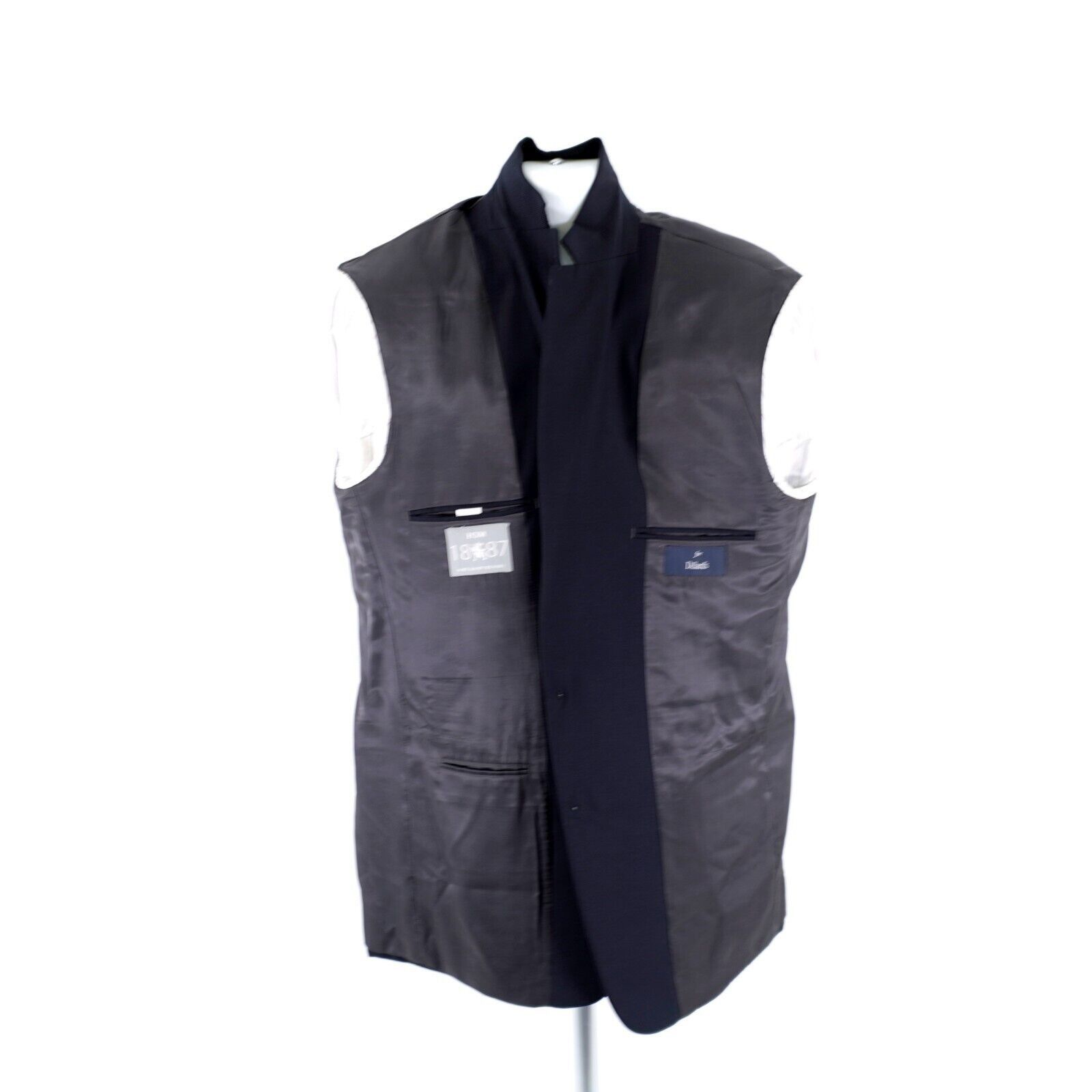 Hart Schaffner Marx Hart Schaffner Marx Blue Thick Wool 2 Silver Button Blazer 4 Size 44L - 13 Thumbnail