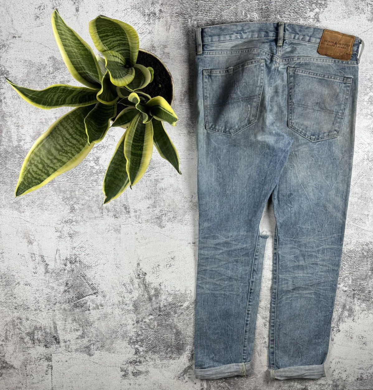 Denim & Supply Ralph Lauren Vintage Denim & Supply 32/34 Ralph Lauren Slim Distressed Jeans Pants Trousers Size US 32 / EU 48 - 2 Thumbnail