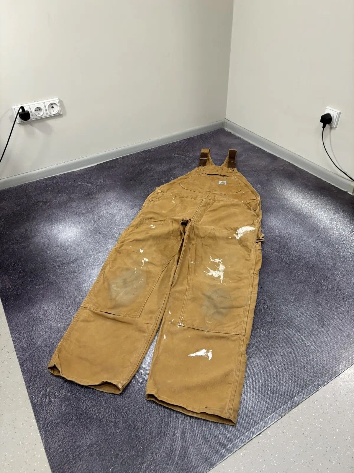 Carhartt × Vintage Vintage Carhartt Double Knee American Work Dungaree Overall Size US 42 / EU 58 - 3 Thumbnail