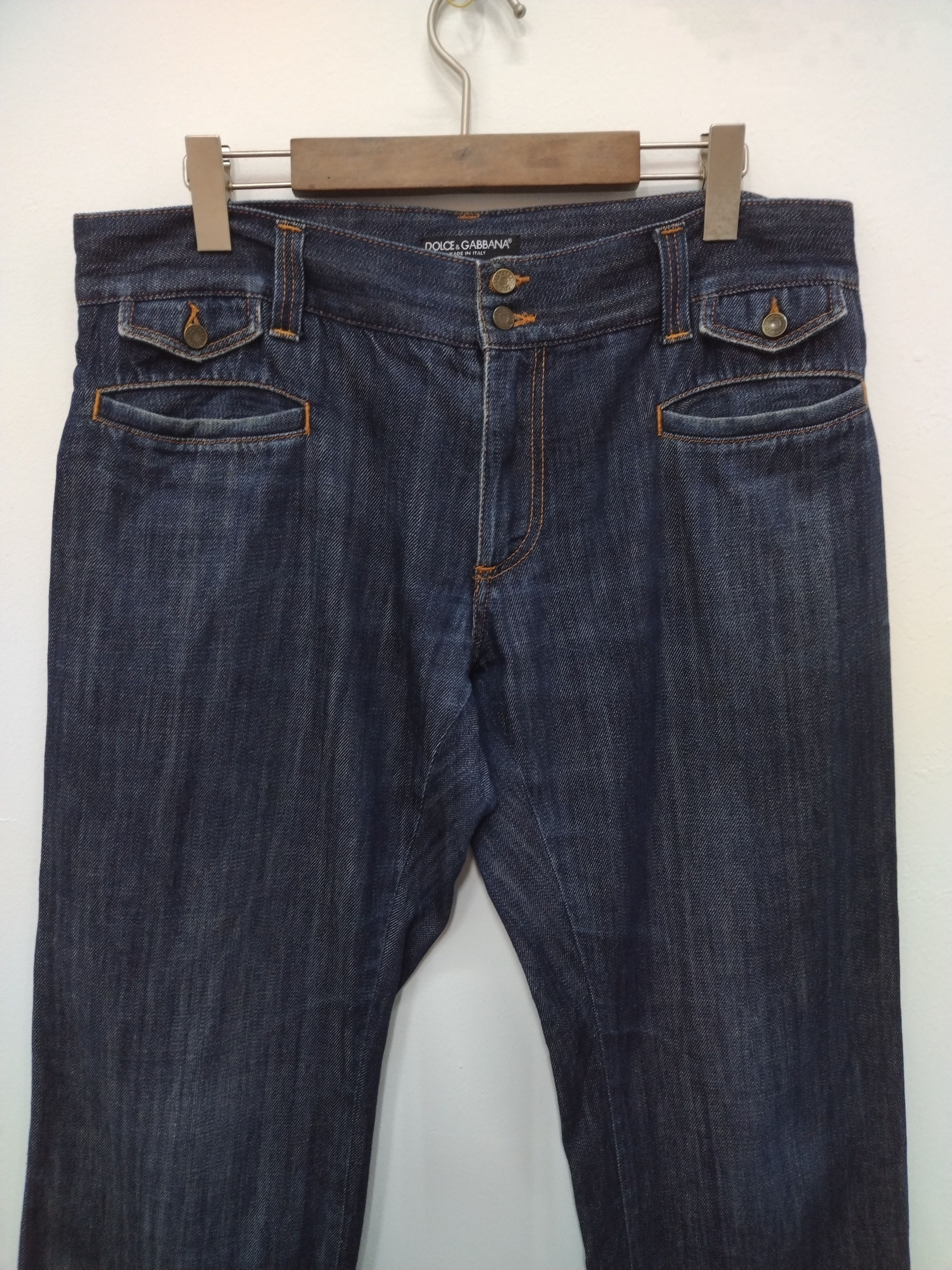 Dolce & Gabbana Iconic D&G Denim Men's Collection loose straight Size US 35 - 7 Thumbnail