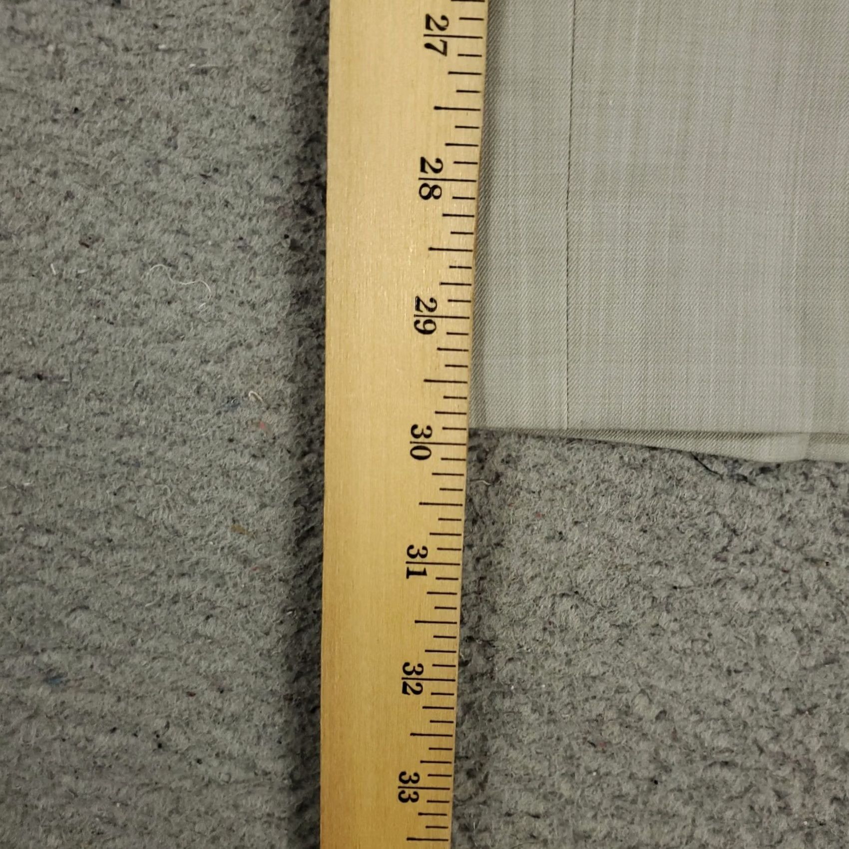 Vintage Meyer Pants Mens 39x30 Gray Dress Slacks Flat Front Chino Trousers Size US 39 - 5 Thumbnail