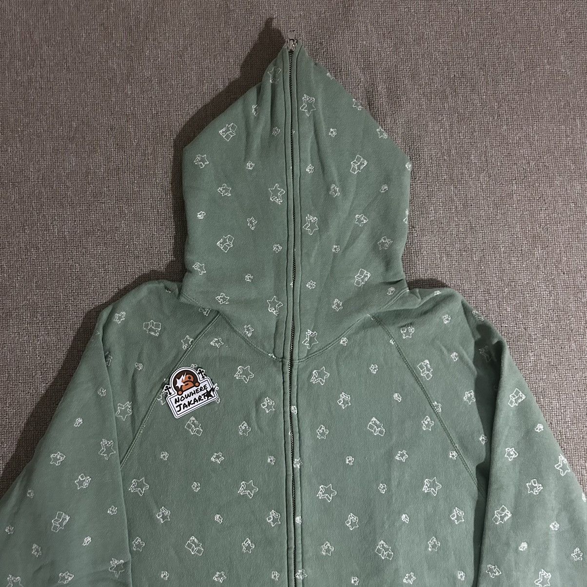 Bape Bape Bapesta Mint Full Zip Hoodie Size US XL / EU 56 / 4 - 4 Thumbnail