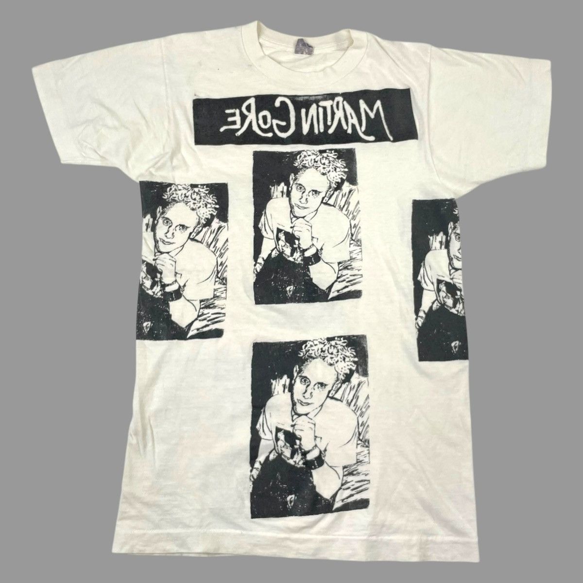 Band Tees × Vintage Vintage 90s Depeche Mode Martin gore aop shirt Size US S / EU 44-46 / 1 - 1 Thumbnail