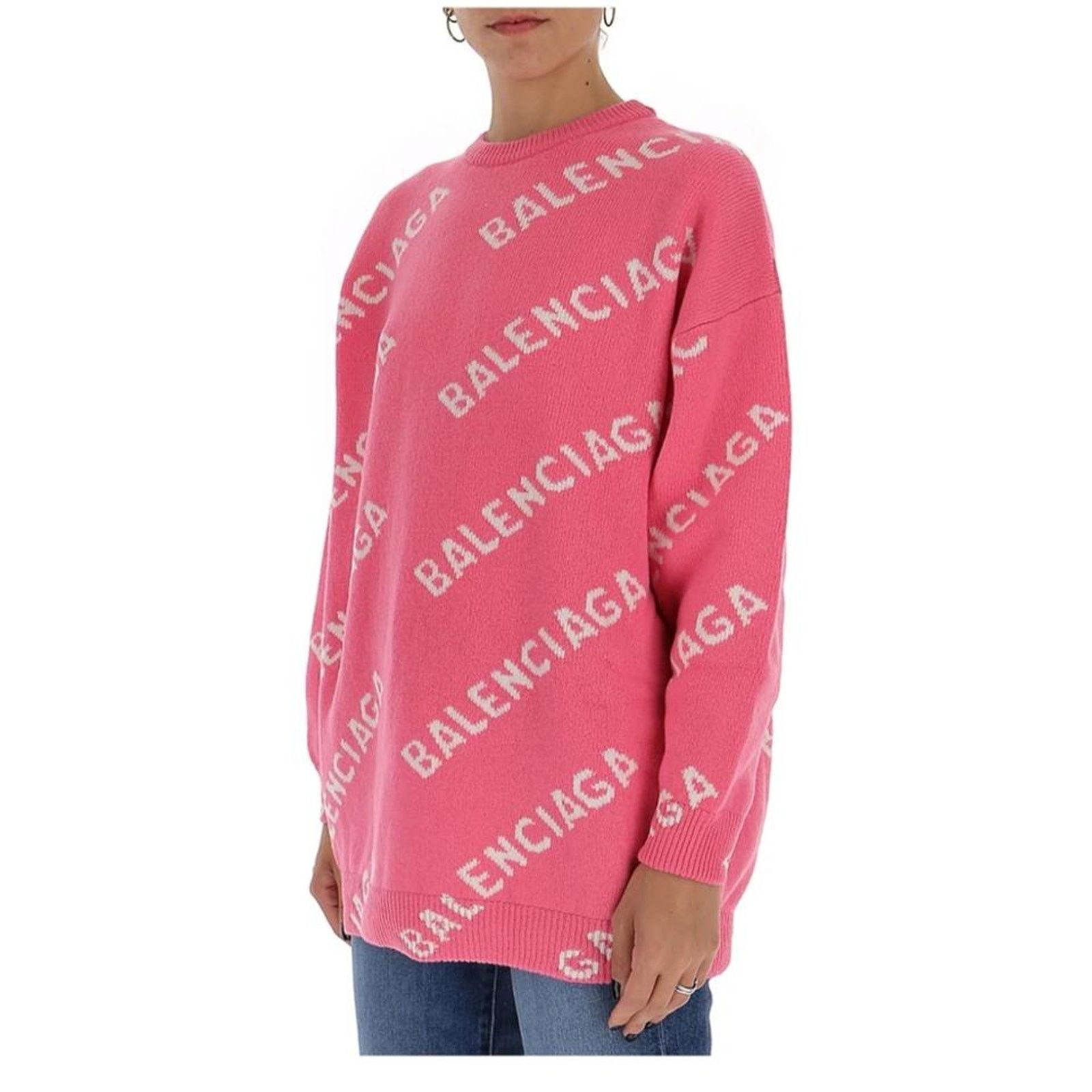 Balenciaga logo intarsia sweater Size M / US 6-8 / IT 42-44 - 5 Thumbnail