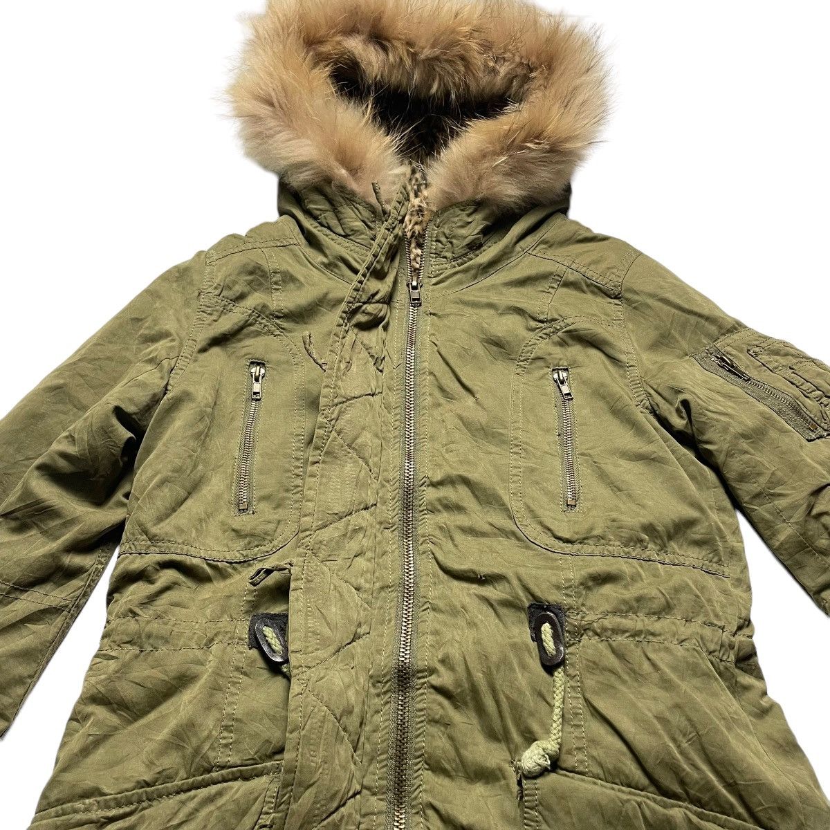 If Six Was Nine 🇯🇵 INGNI LEOPARD FUR SHERPA MULTIPOCKET HOODIE PARKA JACKET Size M / US 6-8 / IT 42-44 - 4 Thumbnail