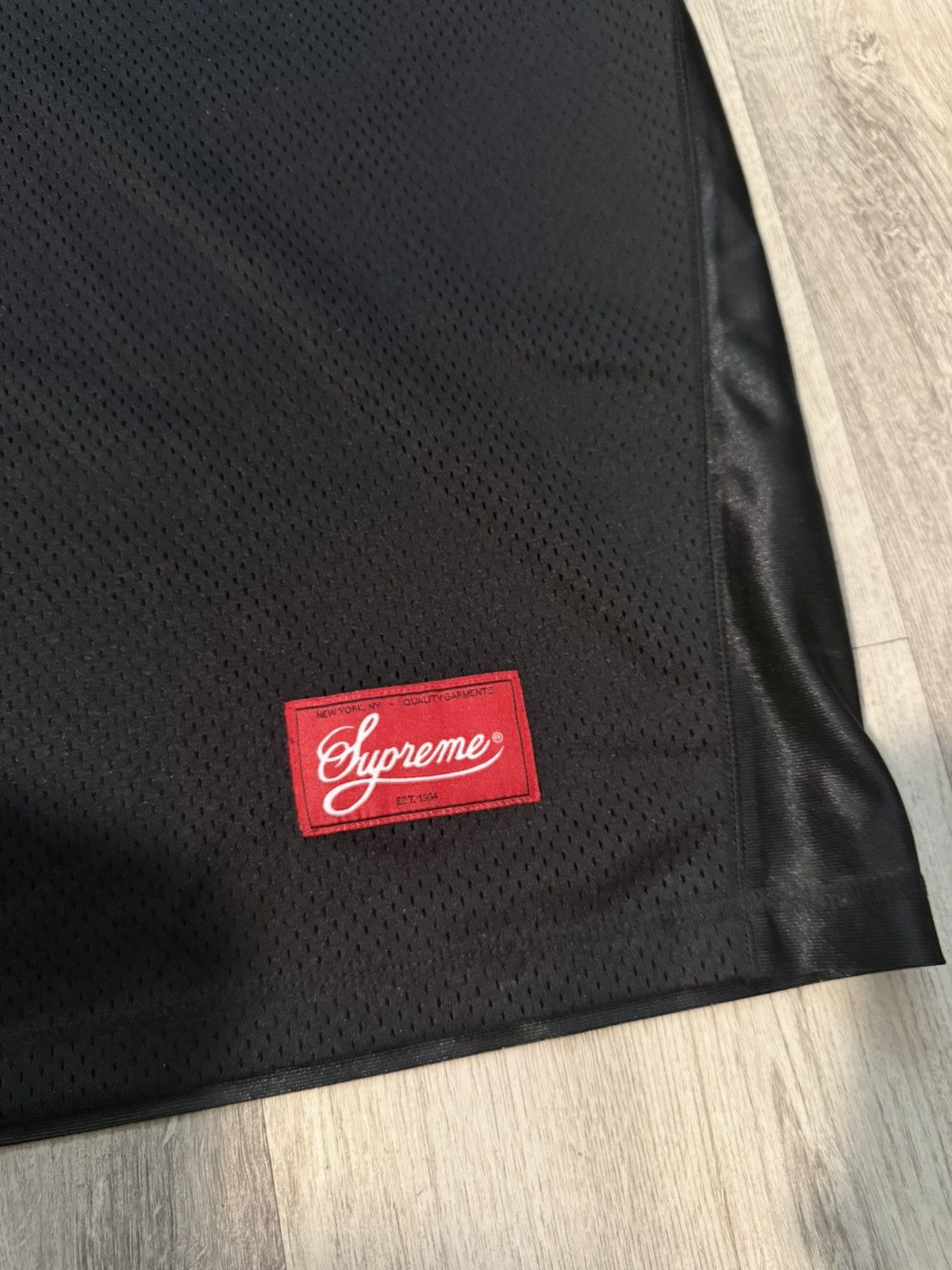 Supreme Supreme Jacquard Rib Football Jersey Black Large Size US M / EU 48-50 / 2 - 6 Thumbnail