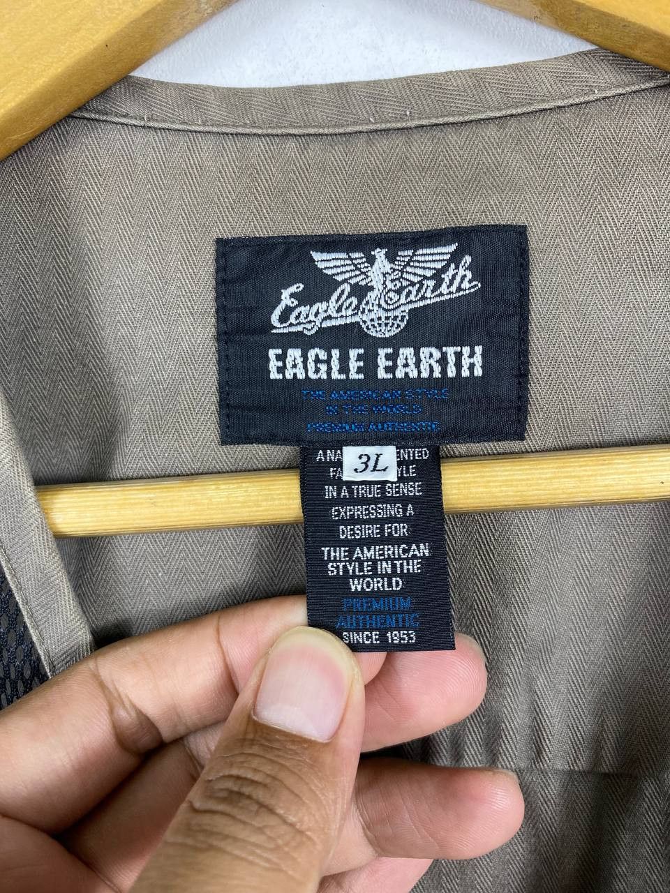 Japanese Brand eagle earth multipocket herringbone vest nice design Size US XXL / EU 58 / 5 - 7 Thumbnail