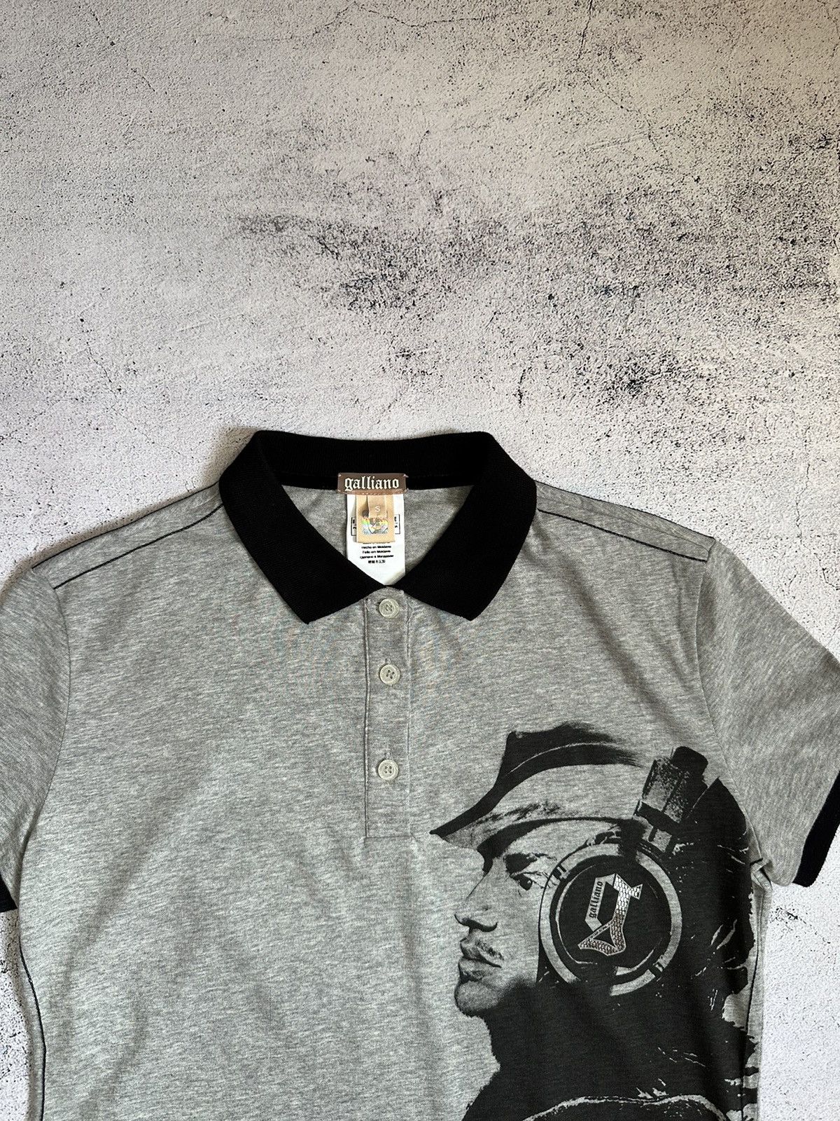 Designer Galliano Y2K Polo T Shirt Size S / US 4 / IT 40 - 3 Thumbnail