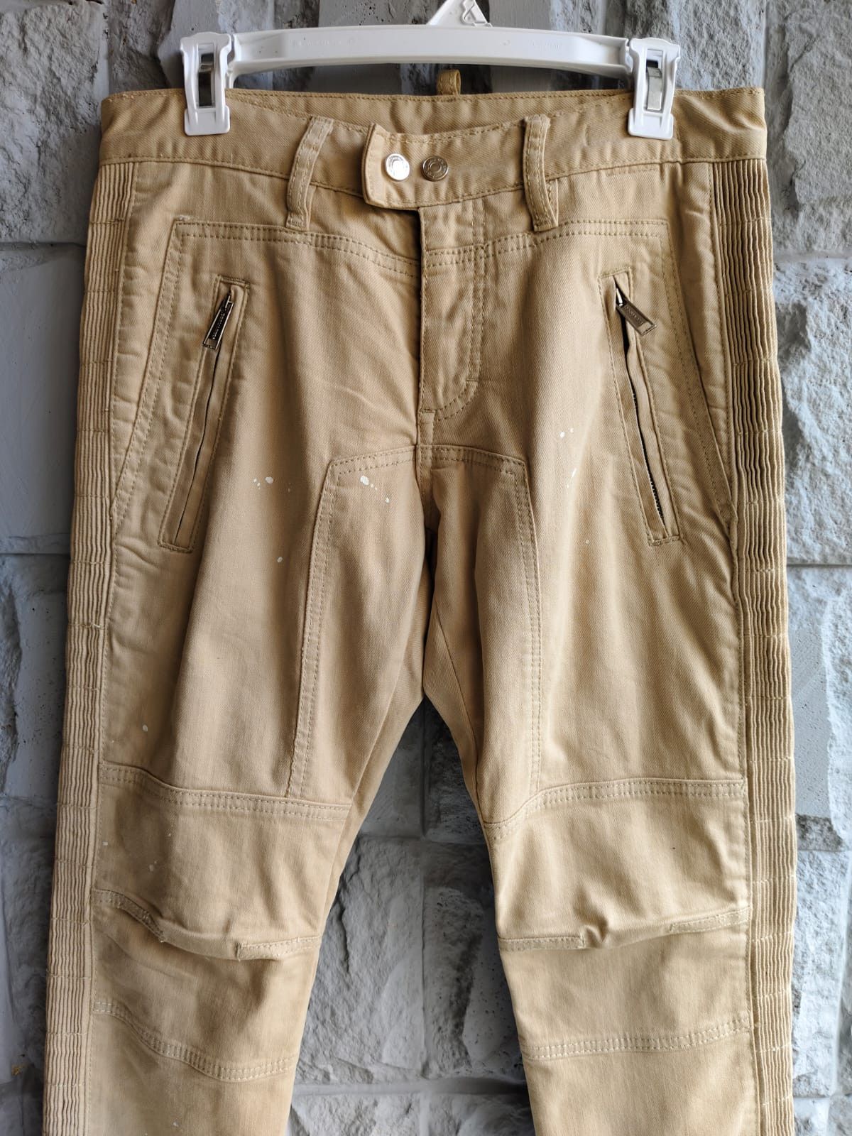 Designer × Dsquared2 💥Dsquared2 Pleats Bikers Slim Trousers Size US 30 / EU 46 - 3 Thumbnail