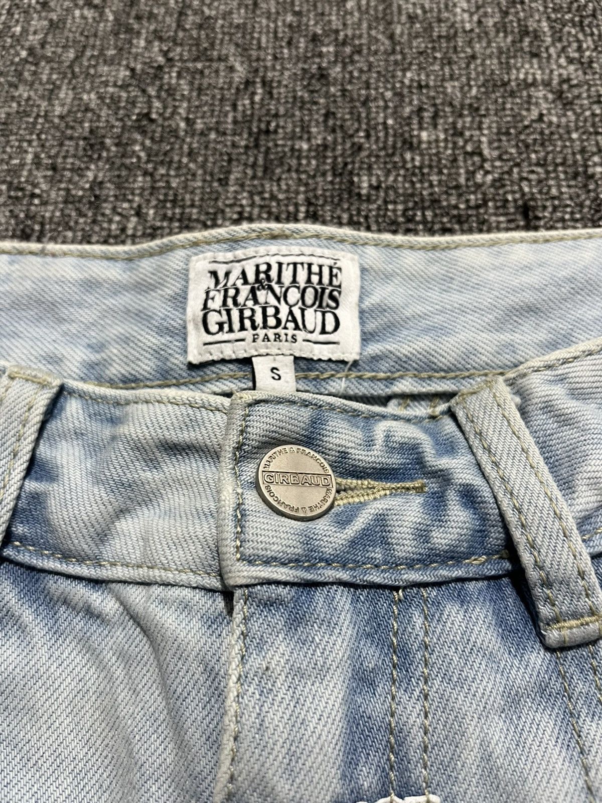 Marithe + Francois Girbaud jeans short pleated baggy pants Size US 28 / EU 44 - 6 Thumbnail