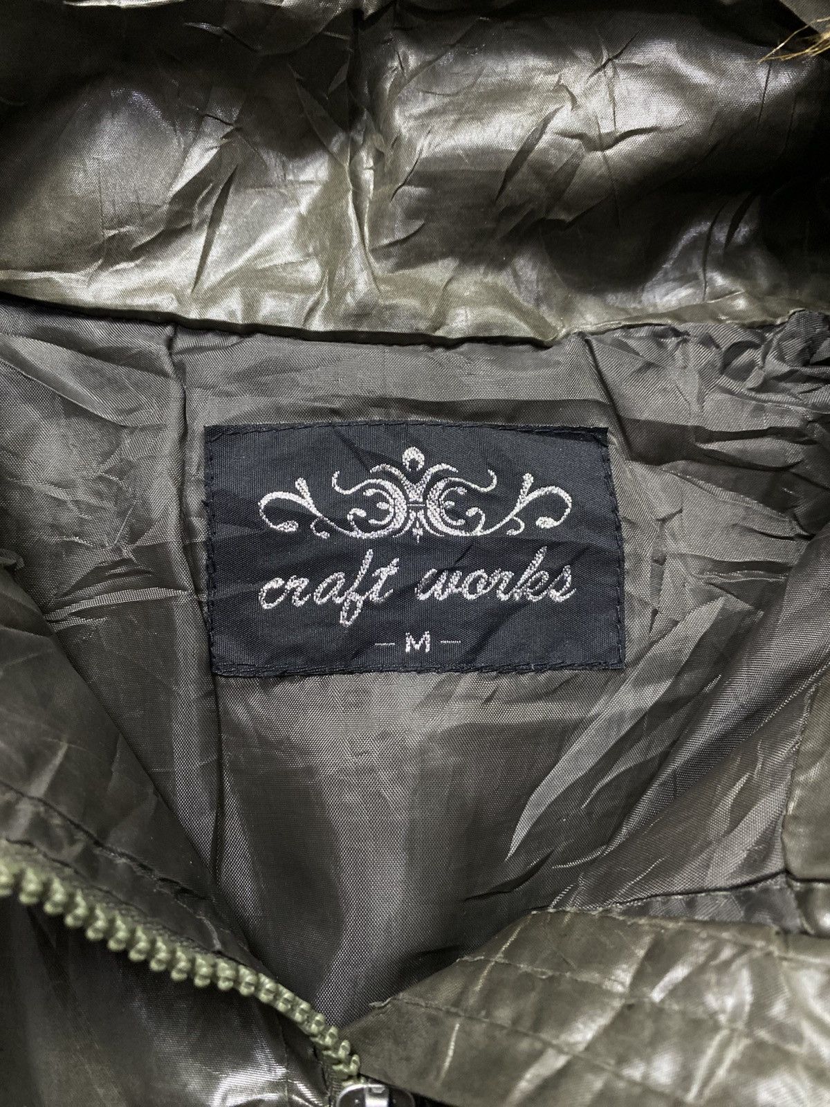 Japanese Brand 2000s Carft works quilted fur bomber jacket Size US M / EU 48-50 / 2 - 4 Thumbnail