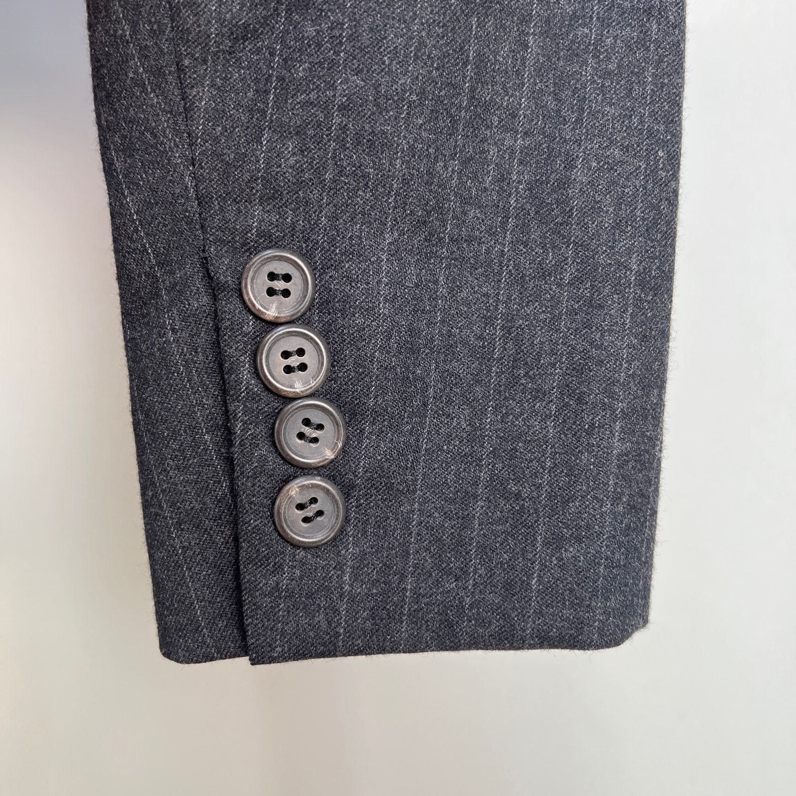 Ralph Lauren Vintage Ralph Lauren Gray Stripe Wool Blazer Size M / US 6-8 / IT 42-44 - 10 Thumbnail