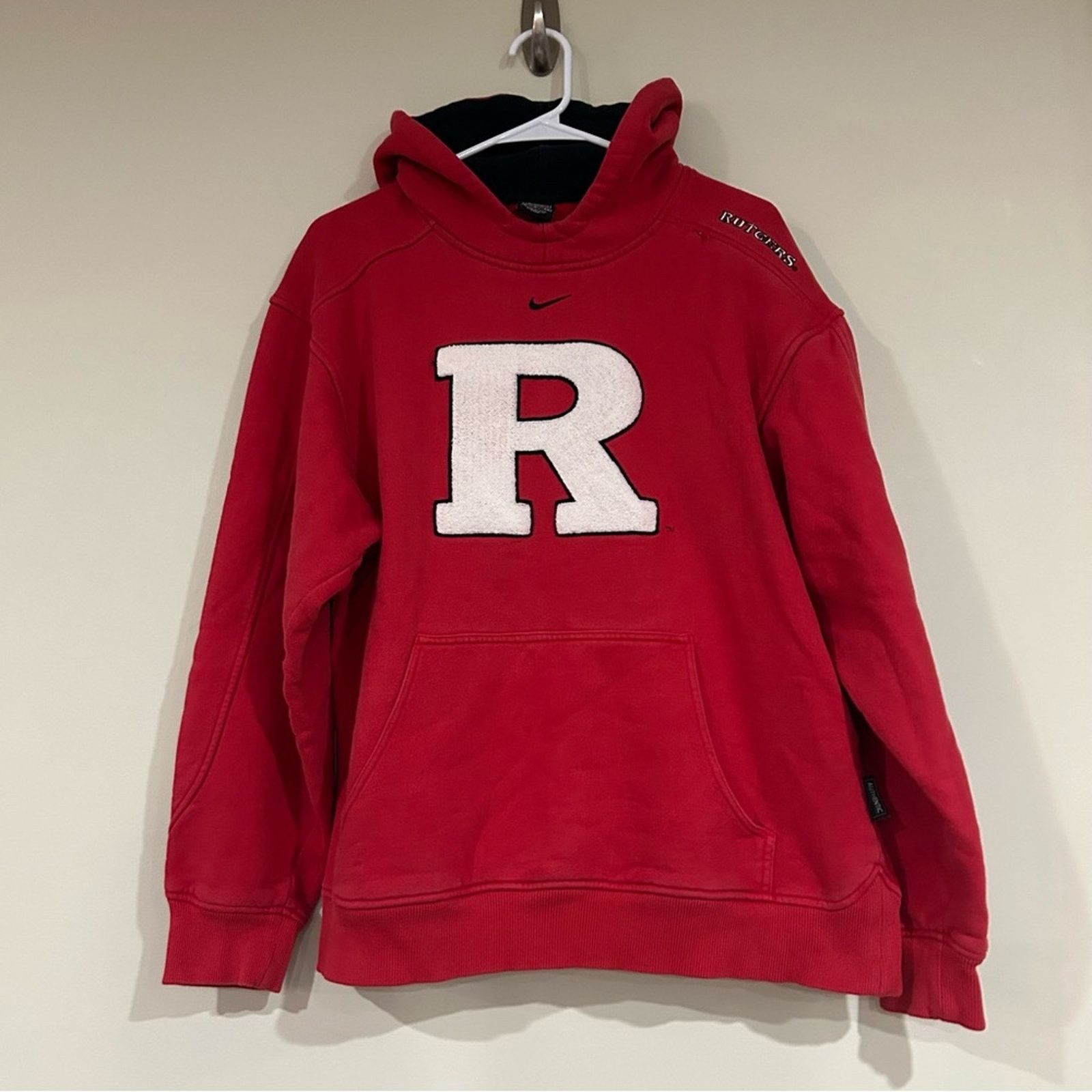 Nike Nike Rutgers Scarlet Knights Center Swoosh Hoodie Size US S / EU 44-46 / 1 - 1 Thumbnail