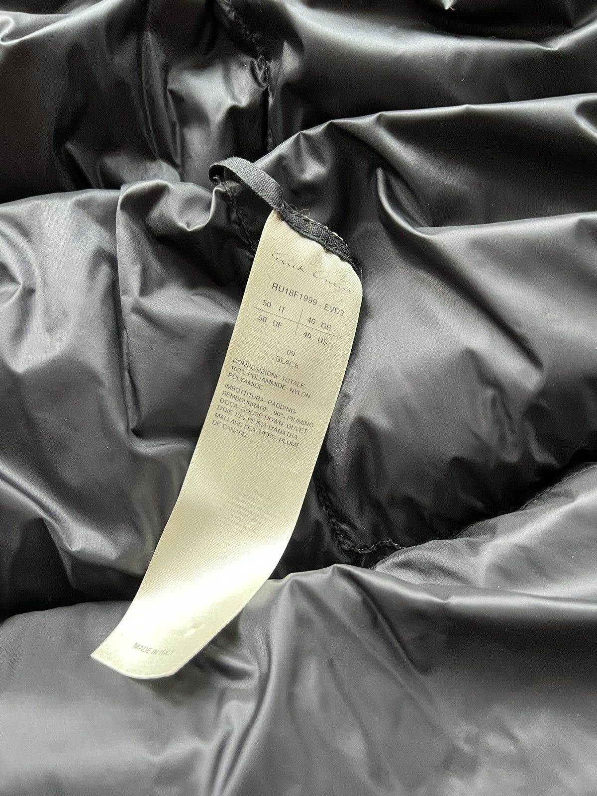 Rick Owens Rick Owens Owens FW2018 down vest Size US M / EU 48-50 / 2 - 5 Thumbnail