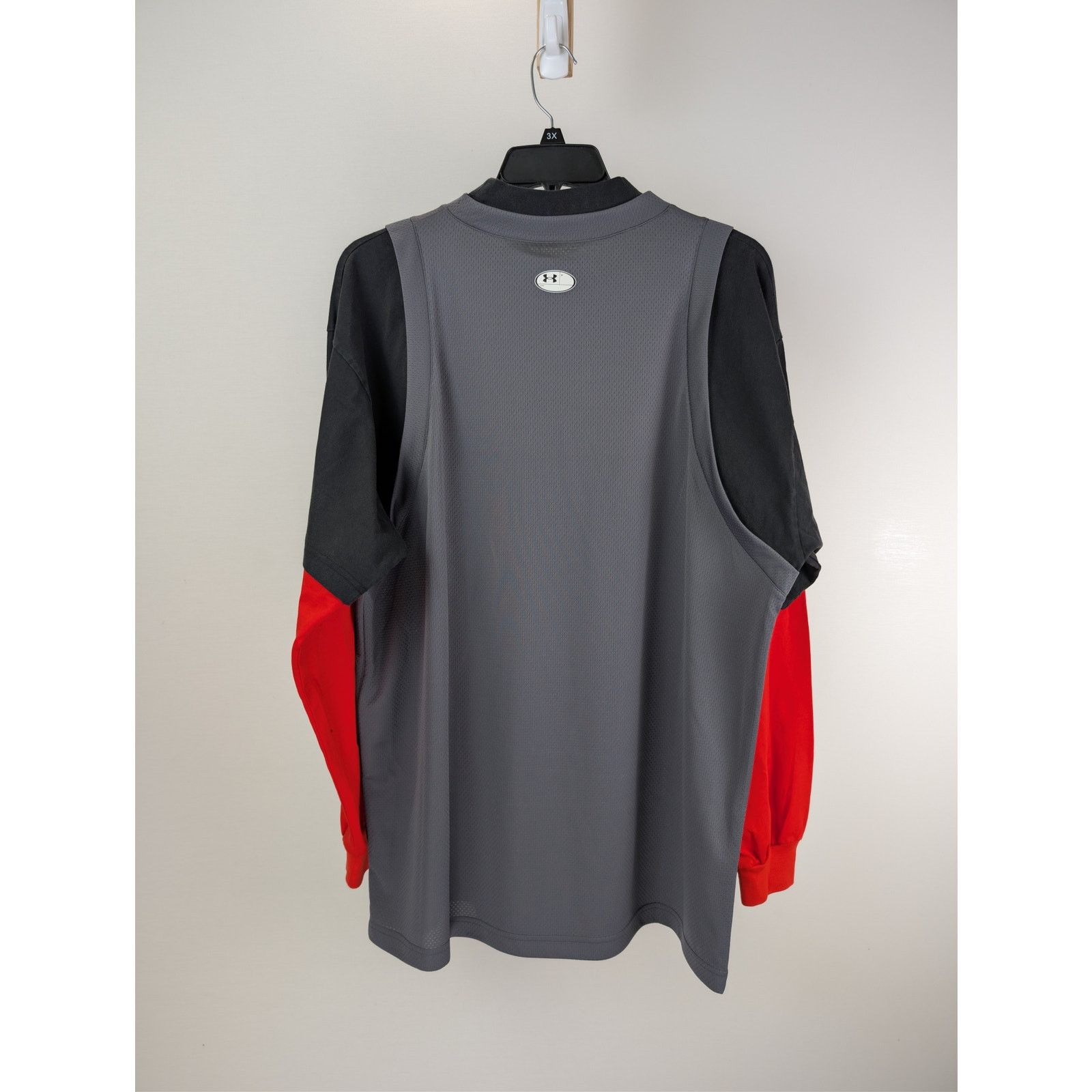 Balenciaga × Under Armour o1rshd1 Sporty Mesh UA Triple Layered T-Shirt in Castle Rock Size US L / EU 52-54 / 3 - 13 Thumbnail