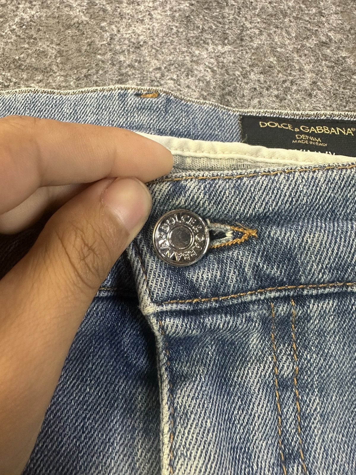 Dolce & Gabbana Dolce & Gabbana Skinny Men’s Jeans Size 50/34 Light Wash Size US 34 / EU 50 - 5 Thumbnail