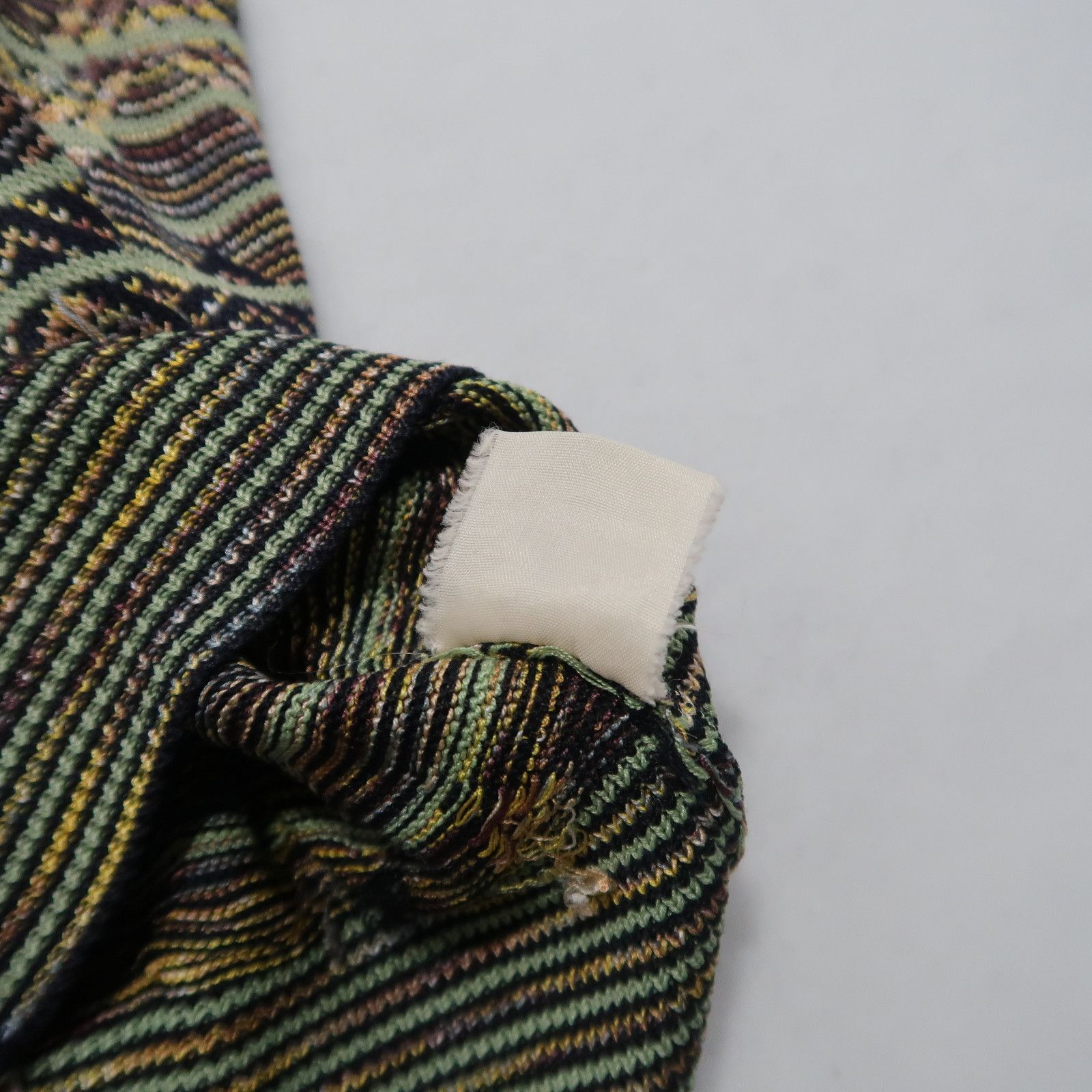 Missoni Vintage 90s Missoni Psychedelic Wave Cardigan Knit Vest Size US M / EU 48-50 / 2 - 7 Thumbnail