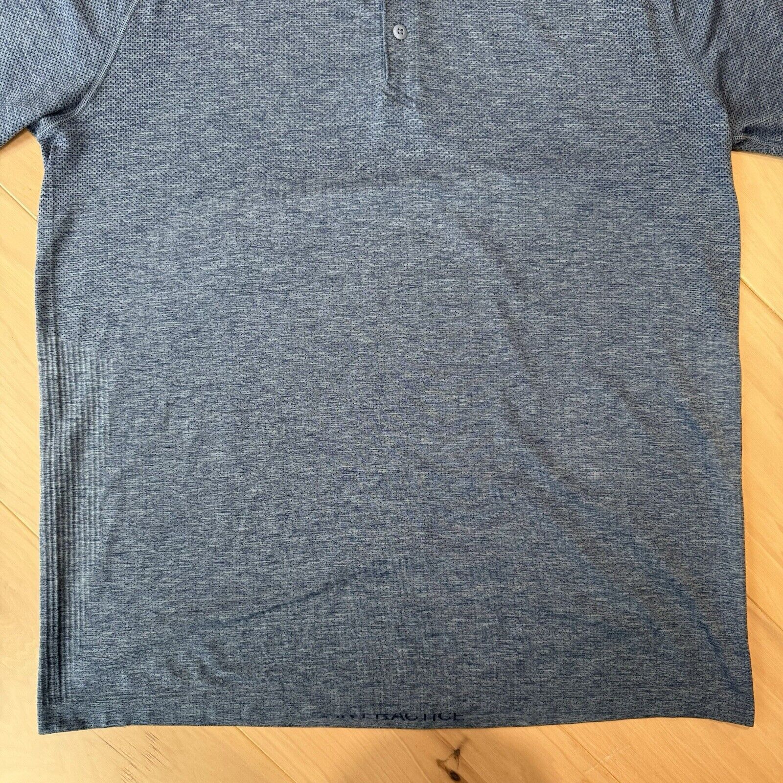 Lululemon Lululemon Polo Shirt Blue Short Sleeve Metal Vent Sportswear Size US XL / EU 56 / 4 - 4 Thumbnail