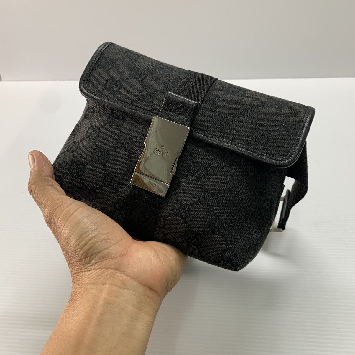 Gucci GUCCI GG CANVAS WAIST BELT BAG PRE-OWNED Size ONE SIZE - 8 Thumbnail