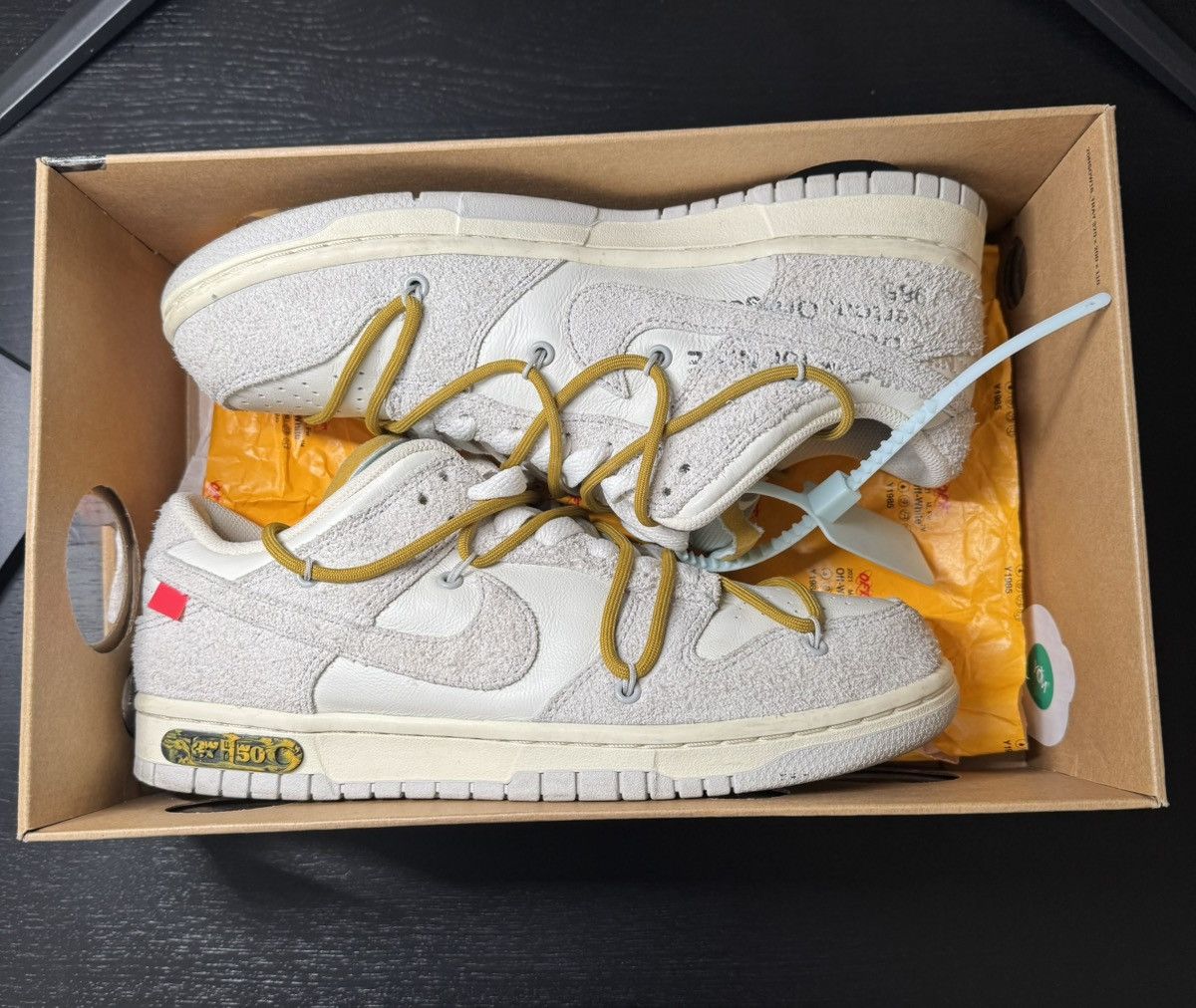 Nike × Off-White Off-White x Nike Dunk Low “The 50” Lot 37 of 50 Size US 8 / EU 41 - 2 Thumbnail