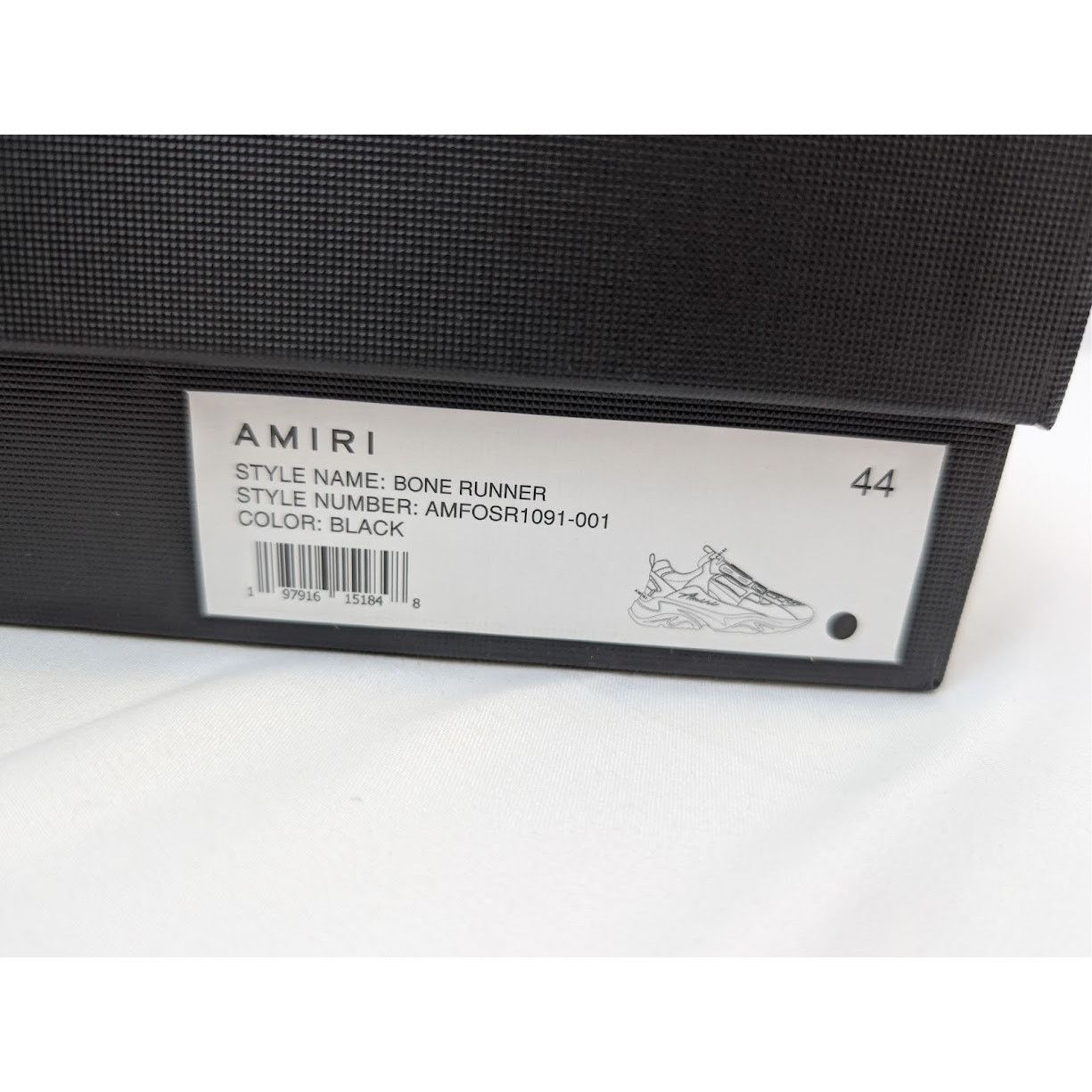 Amiri o1rshd1 Q:2 / Bone Runners in Black Size US 11 / EU 44 - 21 Thumbnail