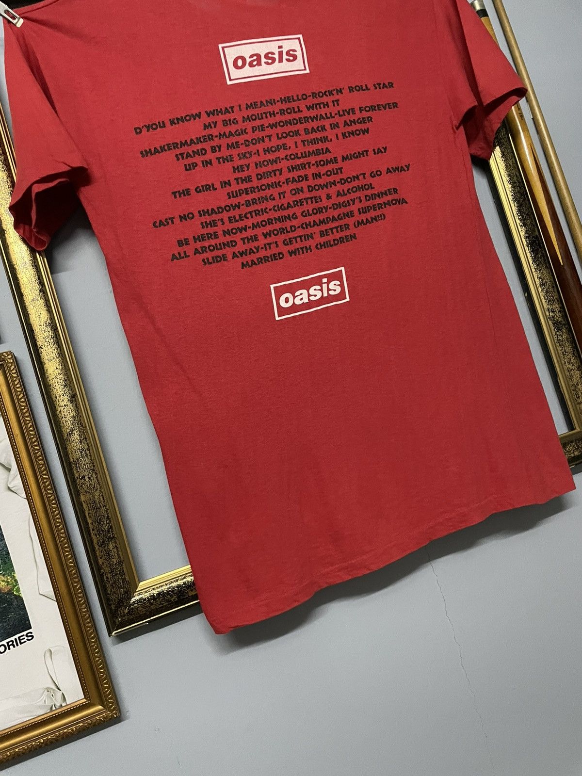 Vintage Vintage 90s Og Oasis Box Logo Top Song Single Stitch Tshirt Size US L / EU 52-54 / 3 - 16 Thumbnail