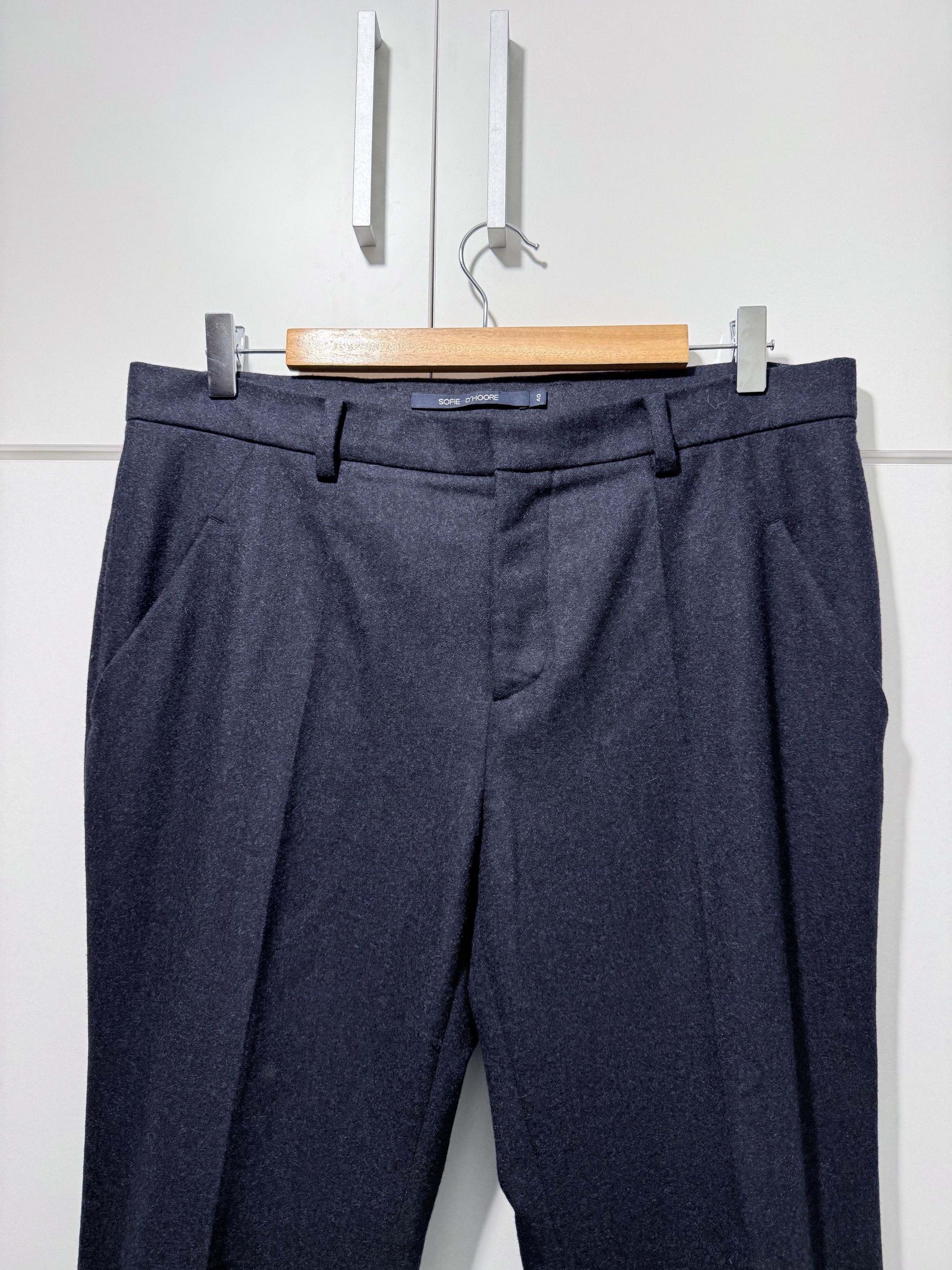 SOFIE D'HOORE SOFIE D'HOORE Wool Casual Pants US10 Size 32" / US 10 / IT 46 - 3 Thumbnail