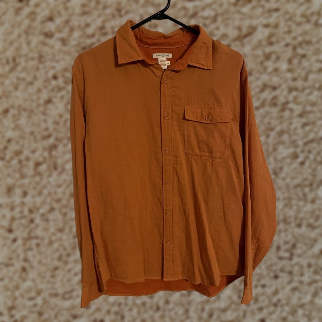 Carbon2Cobalt Carbon 2 Cobalt Shirt Button Down Casual Dress Orange Men's Medium Size US M / EU 48-50 / 2 - 1 Thumbnail