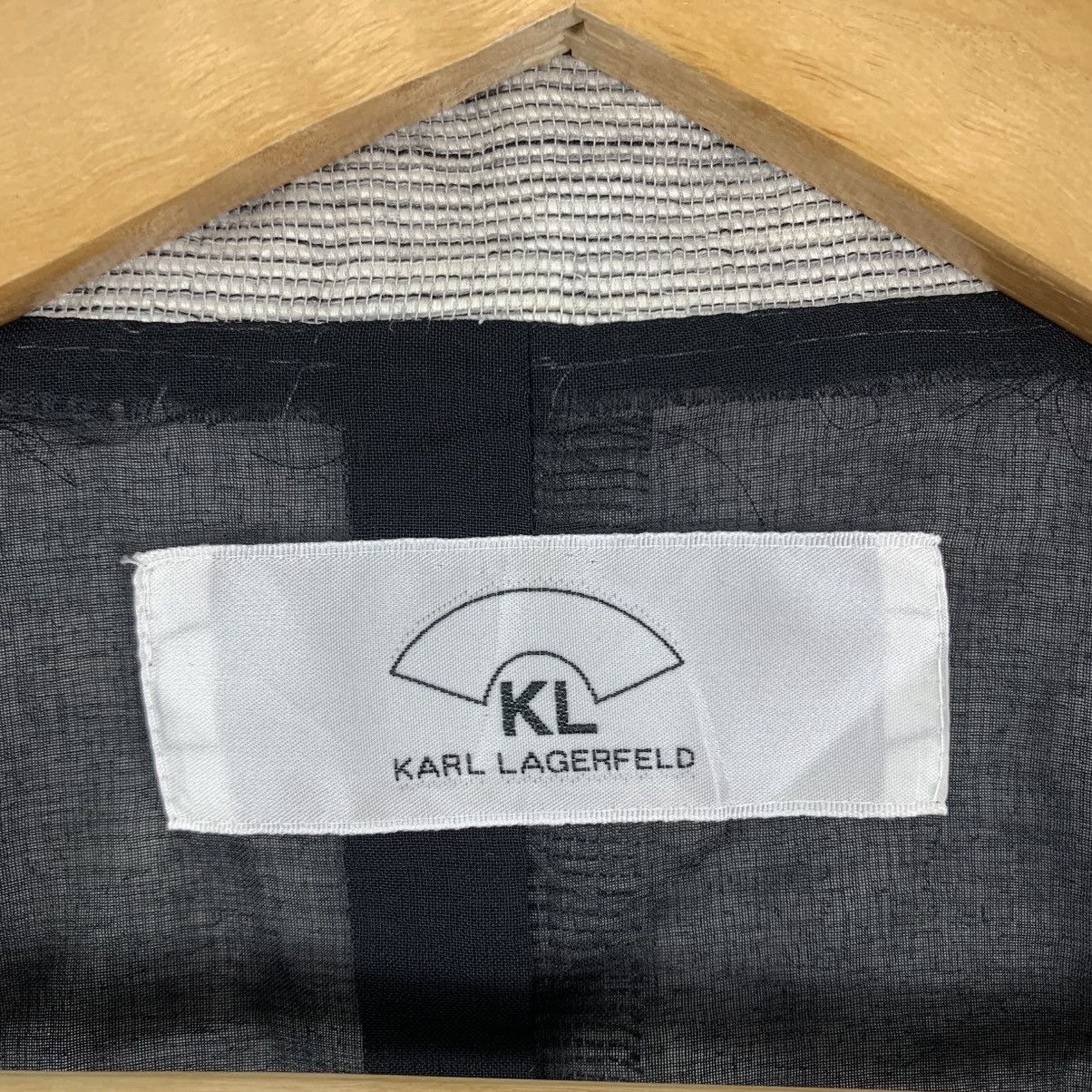 Karl Lagerfeld Vintage KARL LAGERFELD Silk Long Sleeve Blazer Coat Size US S / EU 44-46 / 1 - 5 Thumbnail